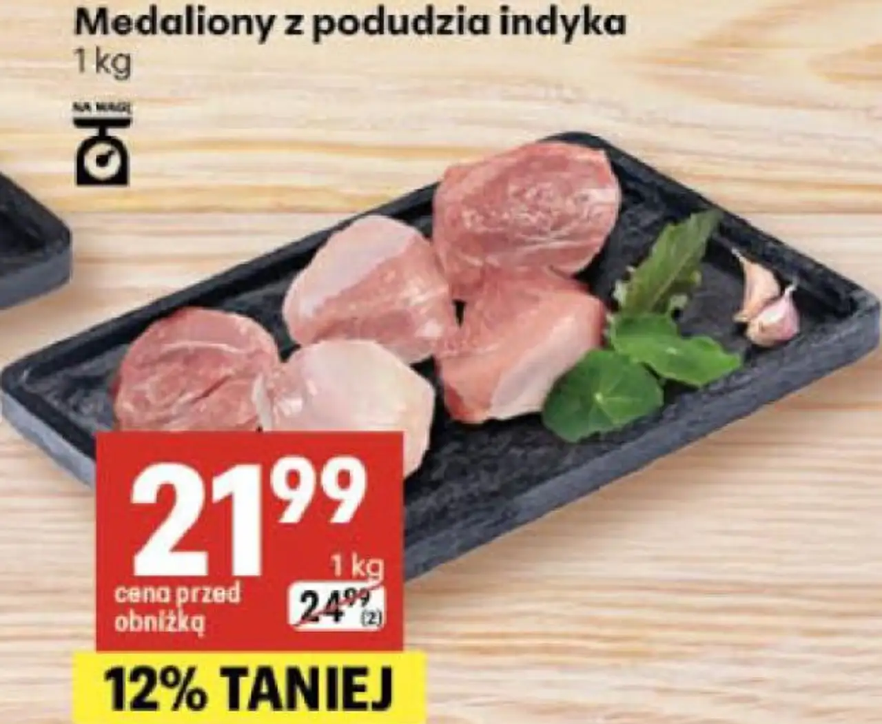 Medaliony z podudzia indyka