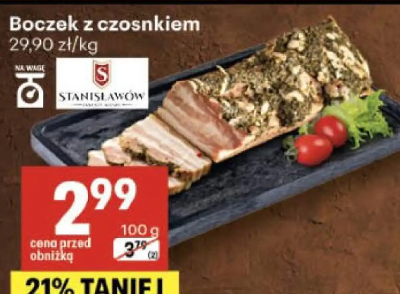 Boczek z czosnkiem STANISŁAWÓW