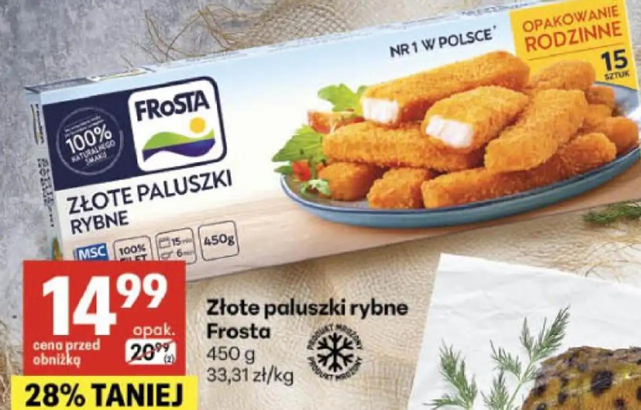 Złote paluszki rybne Frosta