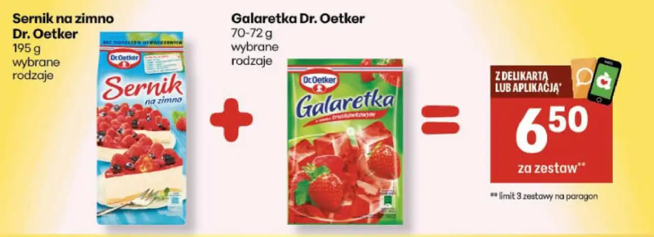 Sernik na zimno Dr. Oetker + Galaretka Dr. Oetker