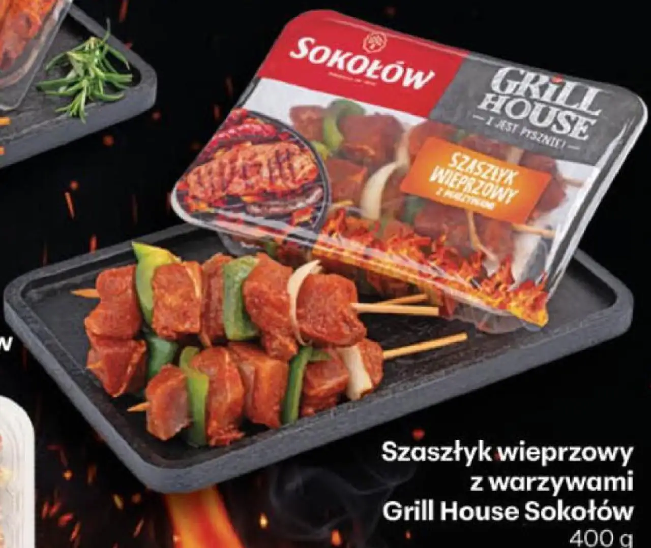 Szaszłyk wieprzowy z warzywami Grill House Sokołów