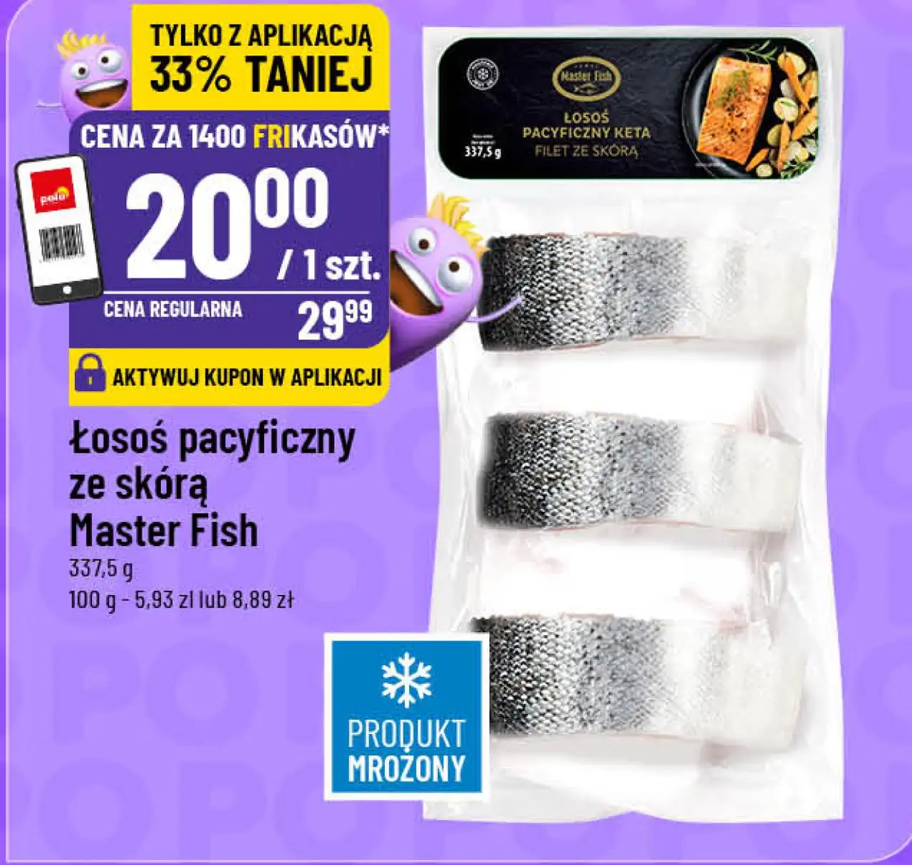 Łosoś pacyficzny ze skórą Master Fish
