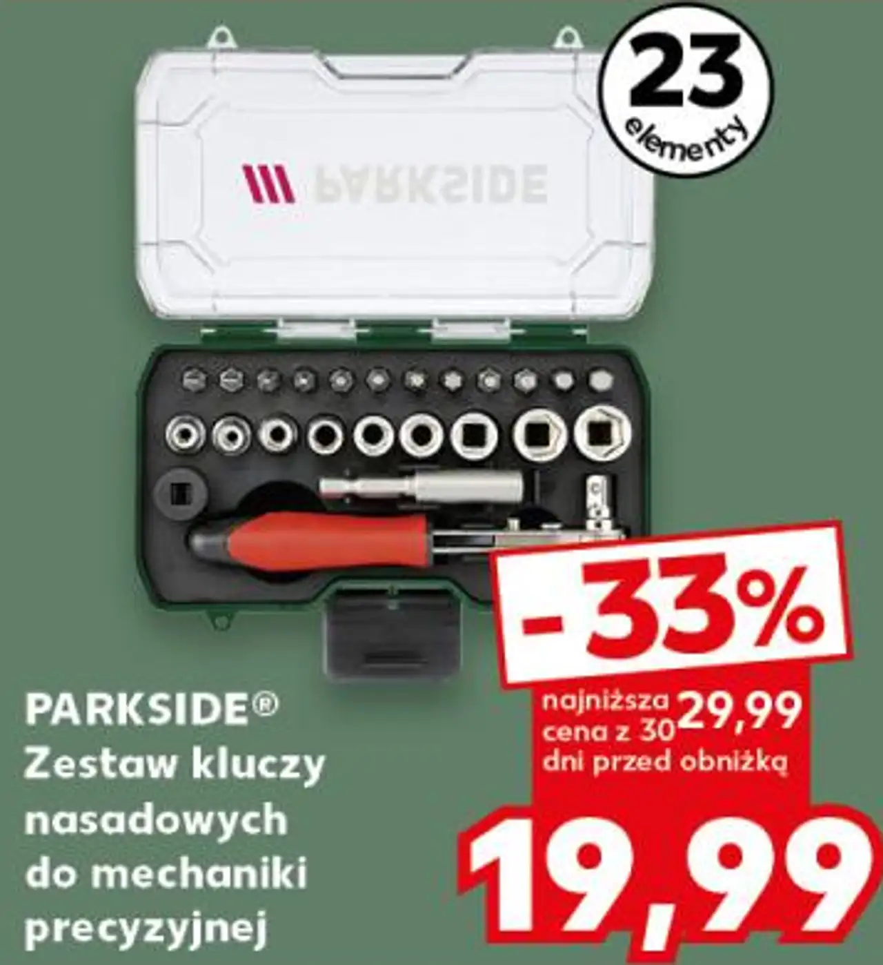 Zestaw kluczy nasadowych do mechaniki precyzyjnej PARKSIDE