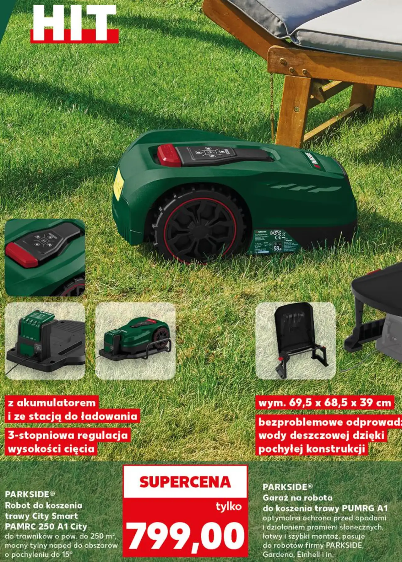 Robot do koszenia trawy City Smart PAMRC 250 A1 City PARKSIDE