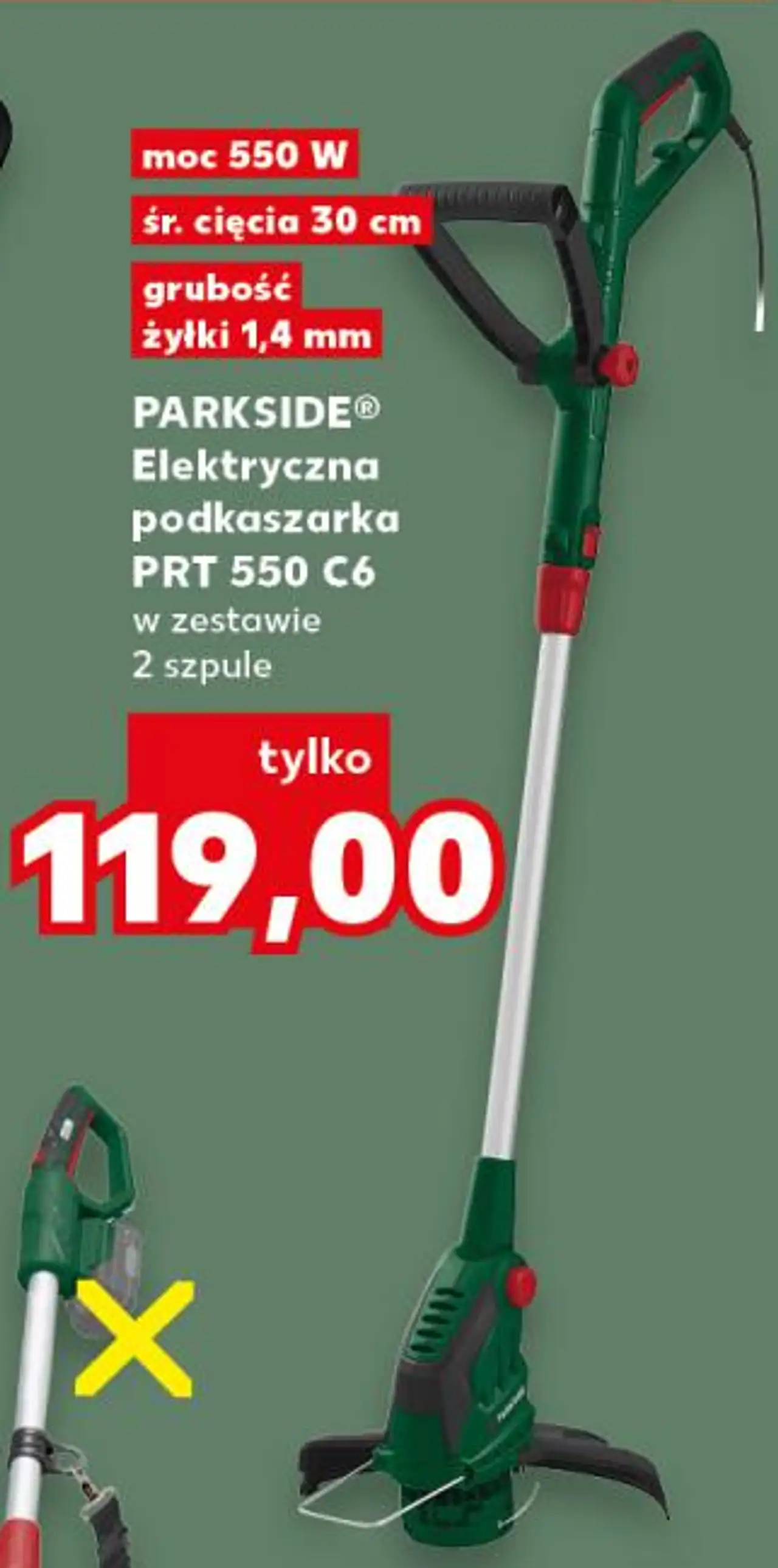 PARKSIDE Elektryczna podkaszarka PRT 550 C6