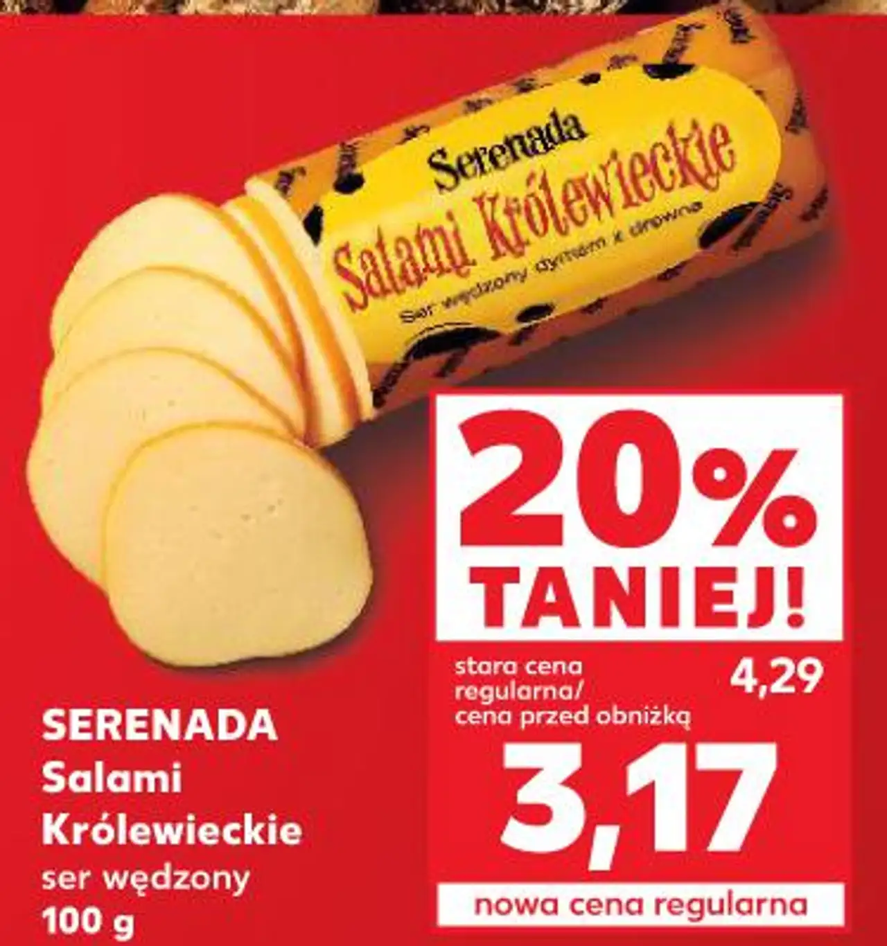 Salami Królewieckie ser wędzony