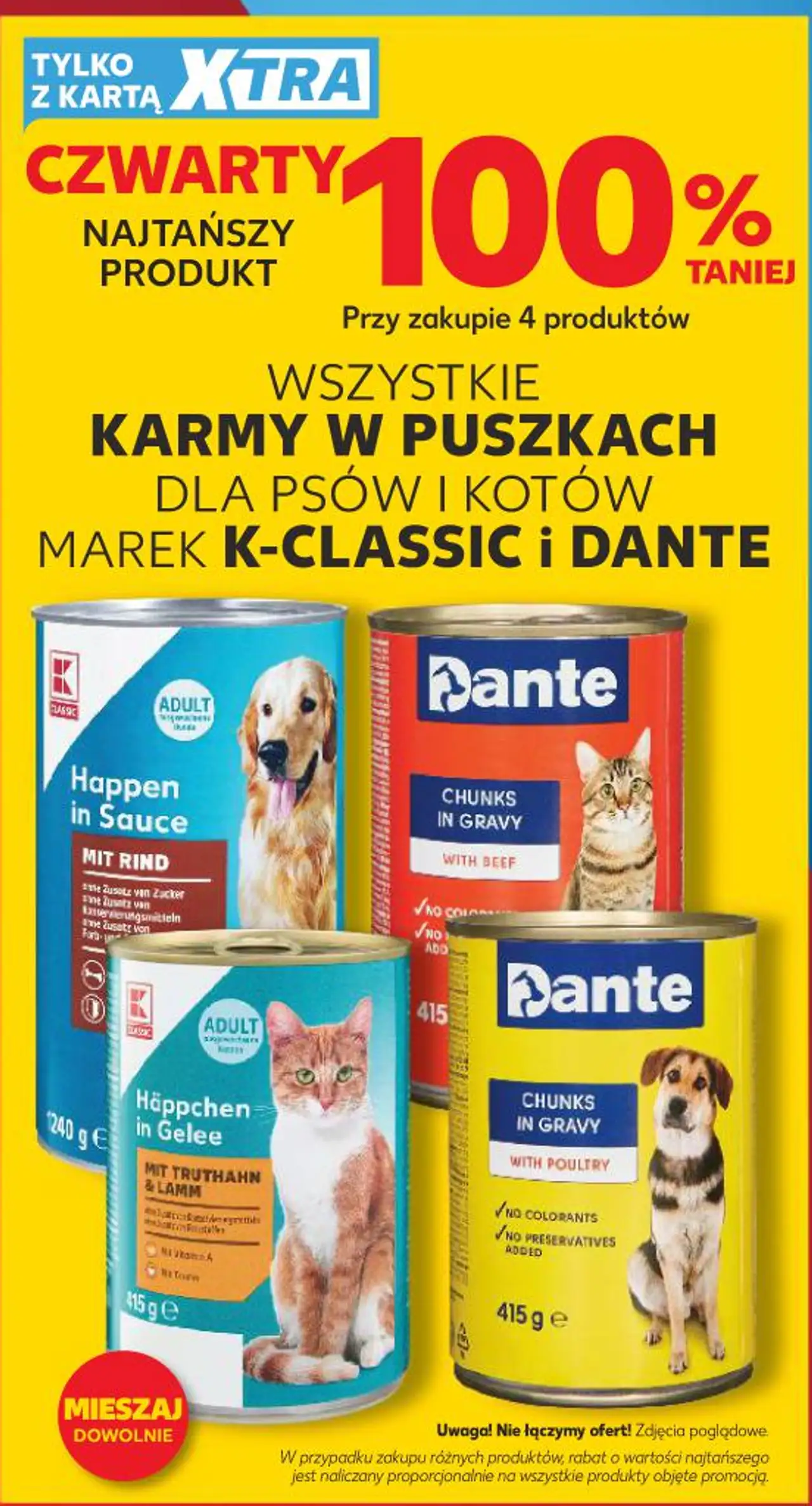 WSZYSTKIE KARMY W PUSZKACH DLA PSÓW I KOTÓW MAREK K-CLASSIC I DANTE