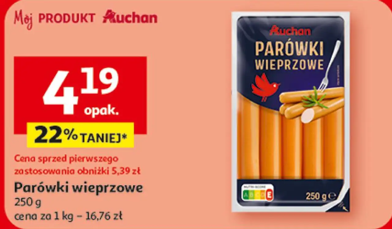 Parówki wieprzowe