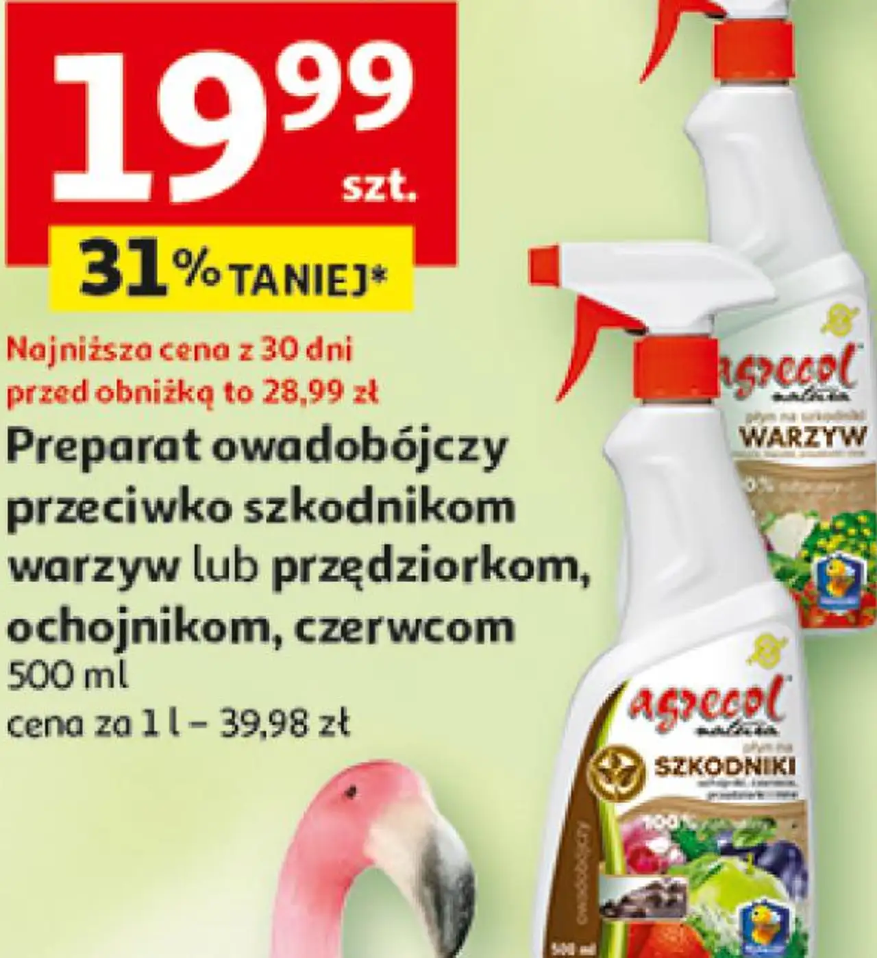 Preparat owadobójczy przeciwko szkodnikom warzyw lub przędziorkom, ochojnikom, czerwcom 500 ml