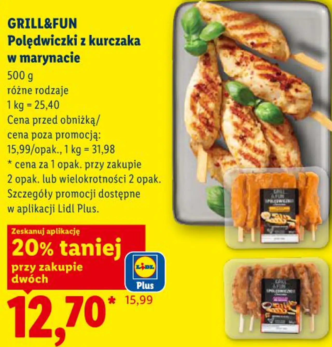 GRILL&FUN Polędwiczki z kurczaka w marynacie