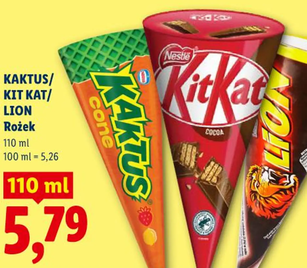 KAKTUS/KIT KAT/LION Rożek