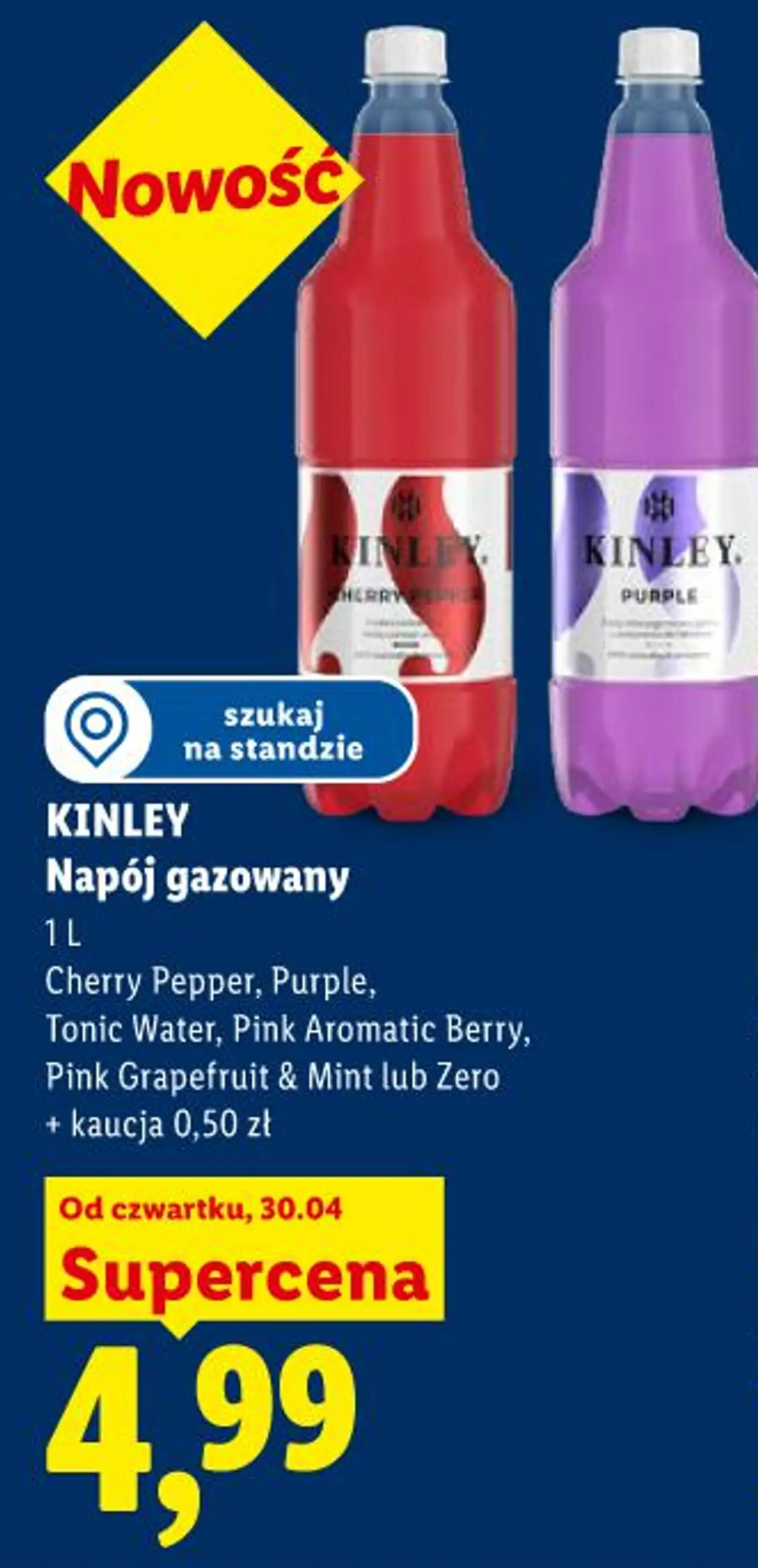 Napój gazowany 1 L Cherry Pepper, Purple, Tonic Water, Pink Aromatic Berry, Pink Grapefruit & Mint lub Zero