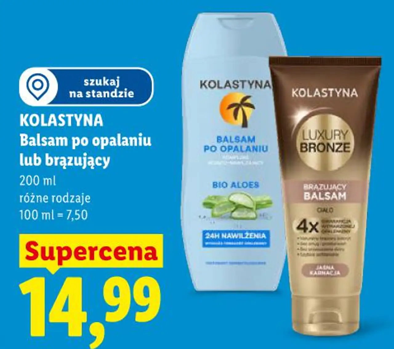 KOLASTYNA Balsam po opalaniu lub brązujący