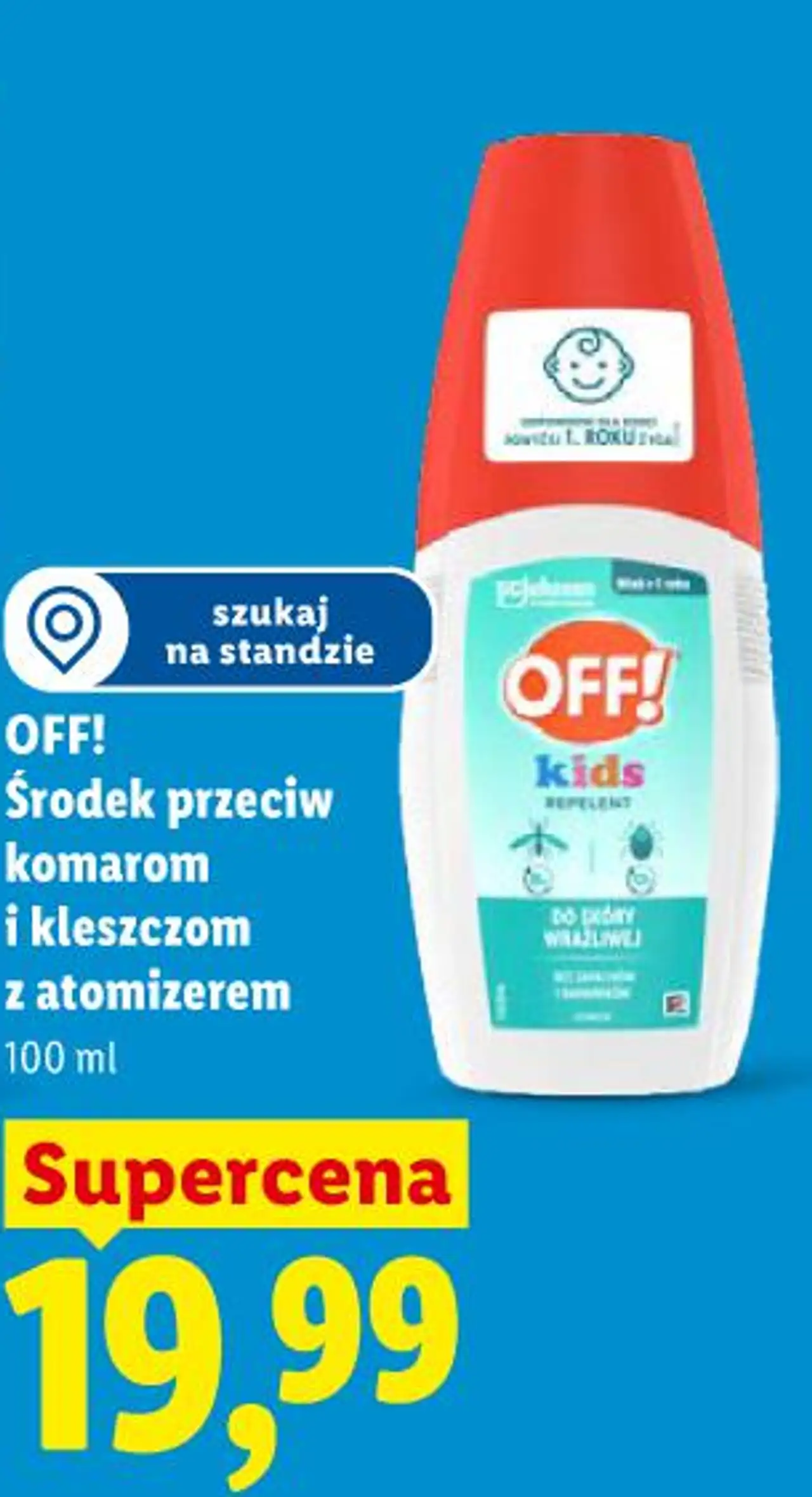 OFF! Środek przeciw komarom i kleszczom z atomizerem 100 ml