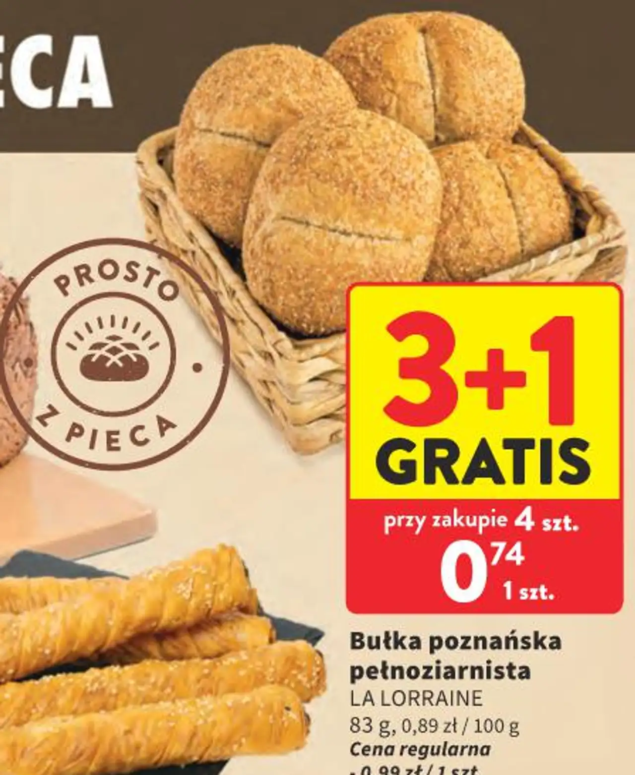Bułka poznańska pełnoziarnista