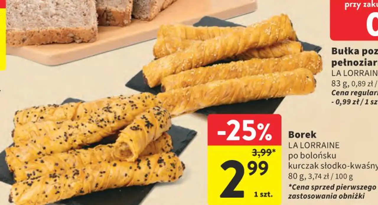 Borek po bolońsku kurczak słodko-kwaśny