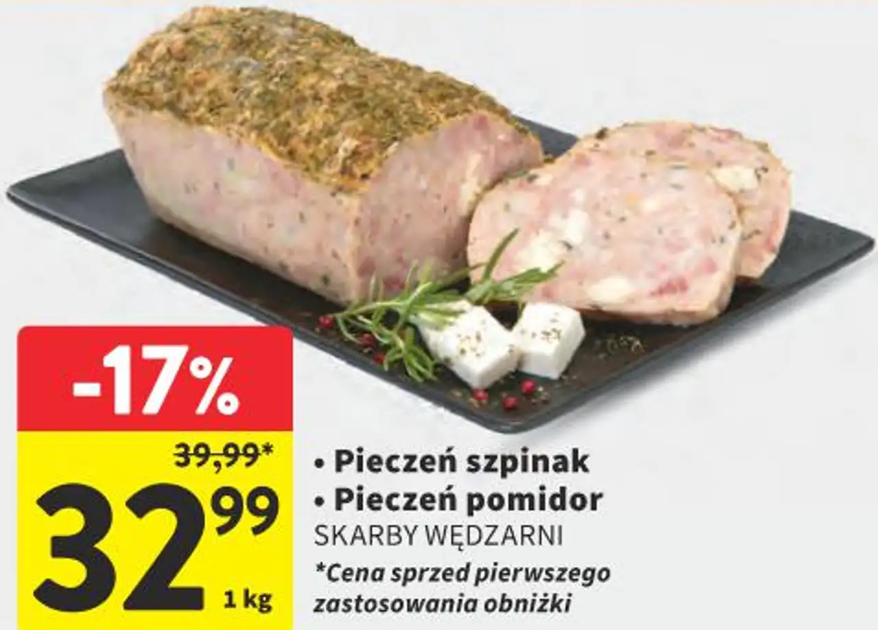 Pieczeń szpinak lub Pieczeń pomidor SKARBY WĘDZARNI