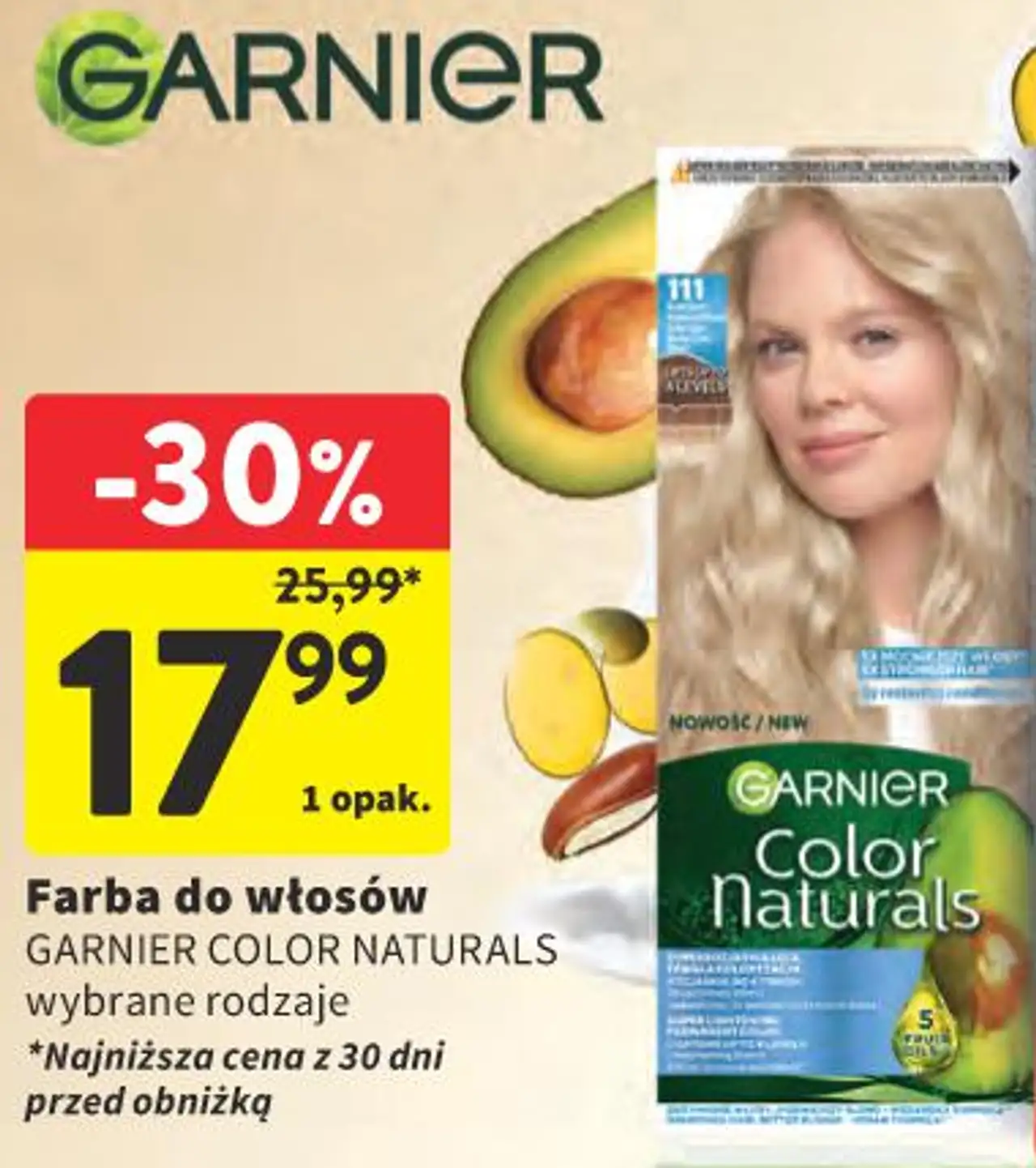 Farba do włosów GARNIER COLOR NATURALS wybrane rodzaje