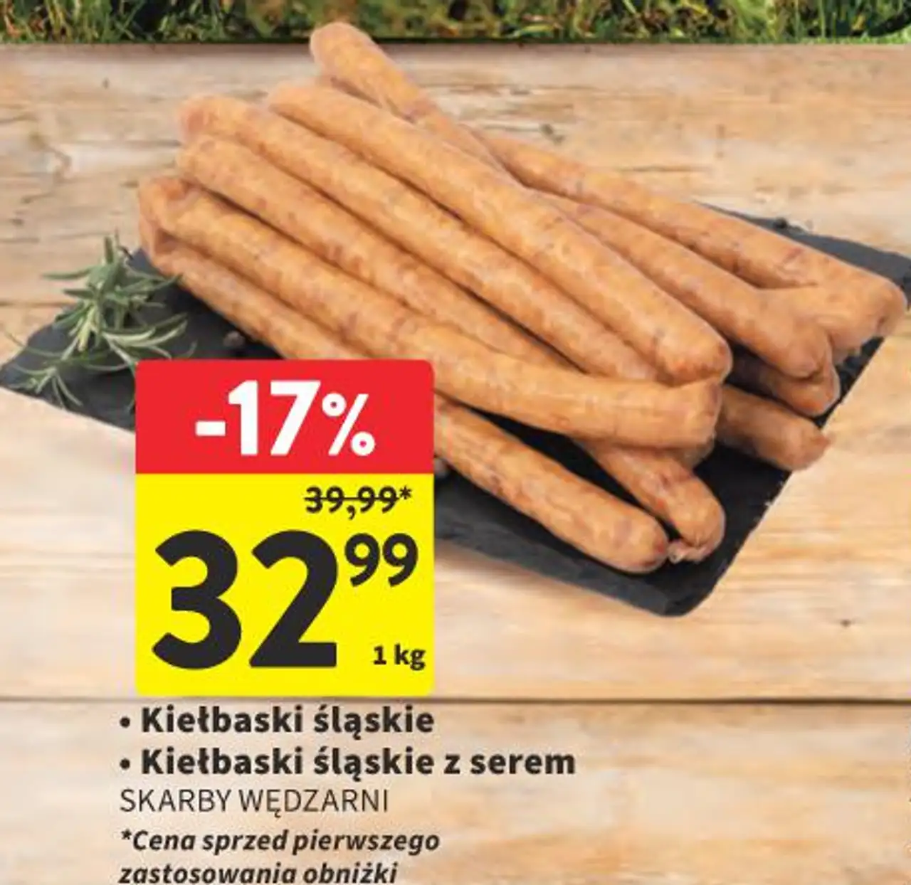 Kiełbaski śląskie • Kiełbaski śląskie z serem SKARBY WĘDZARNI