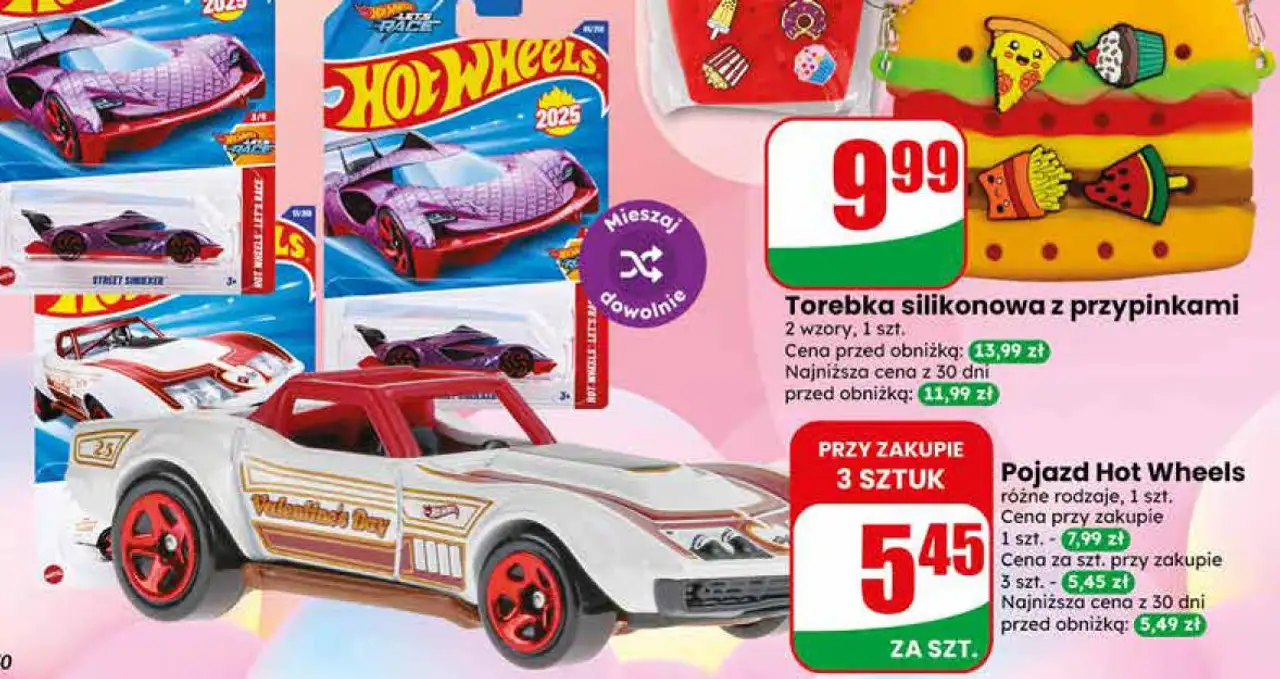 Pojazd Hot Wheels różne rodzaje