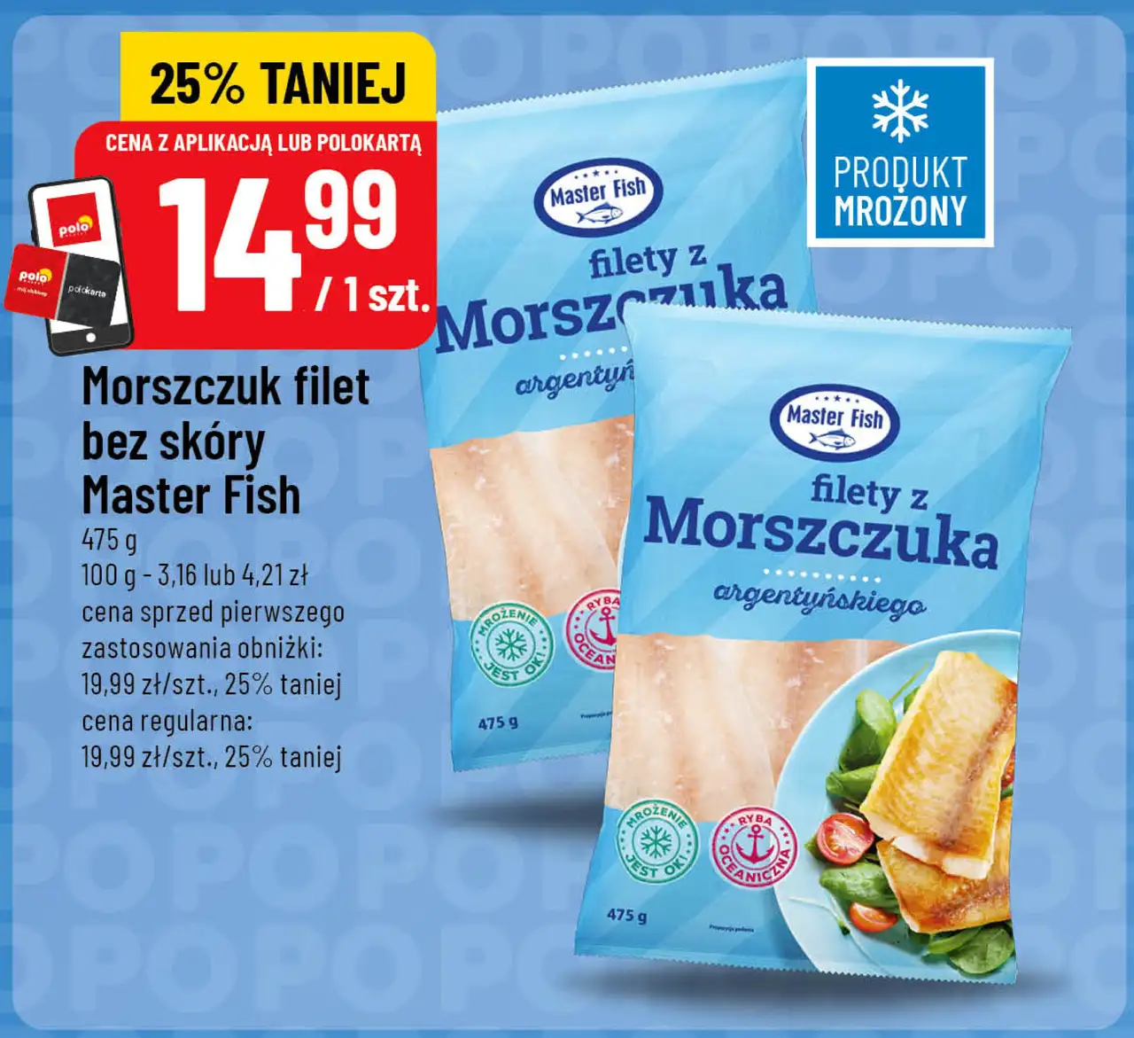 Morszczuk filet bez skóry Master Fish