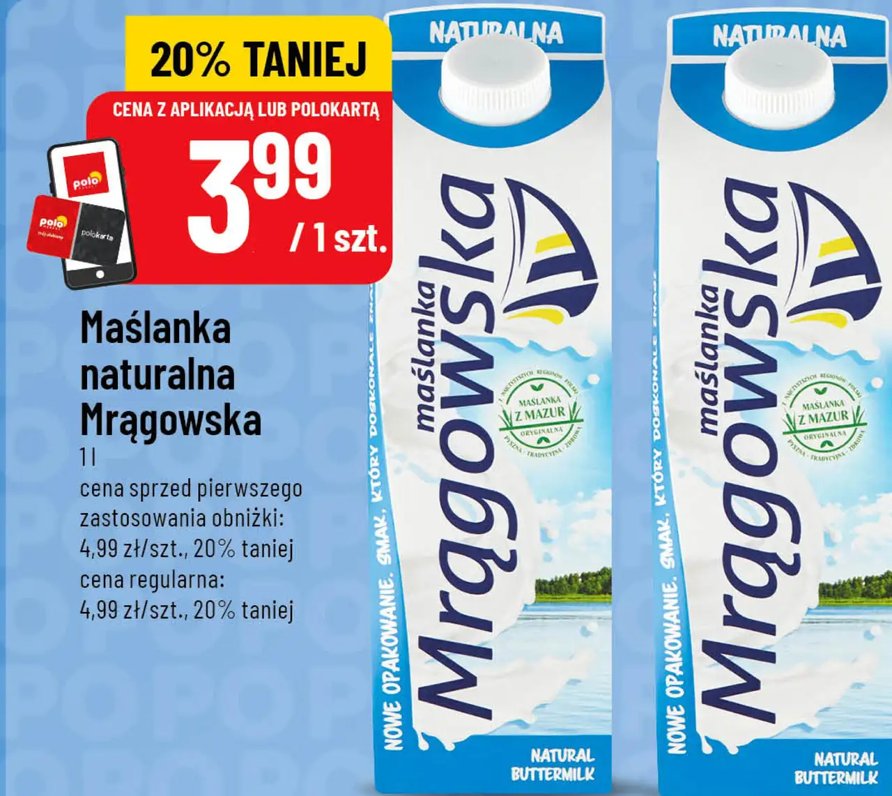 Maślanka naturalna Mrągowska