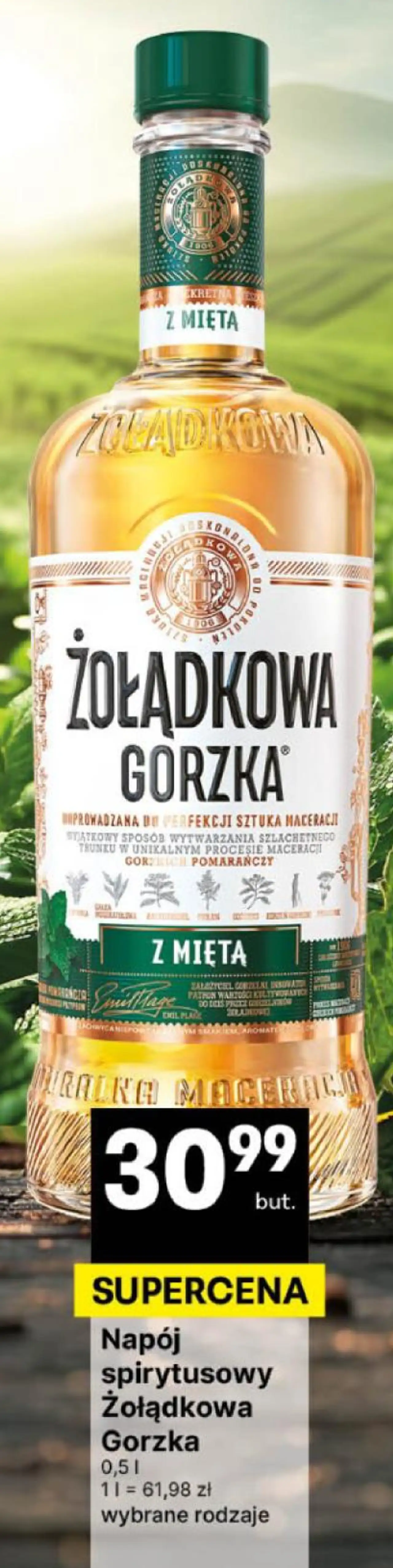 Napój spirytusowy Żołądkowa Gorzka