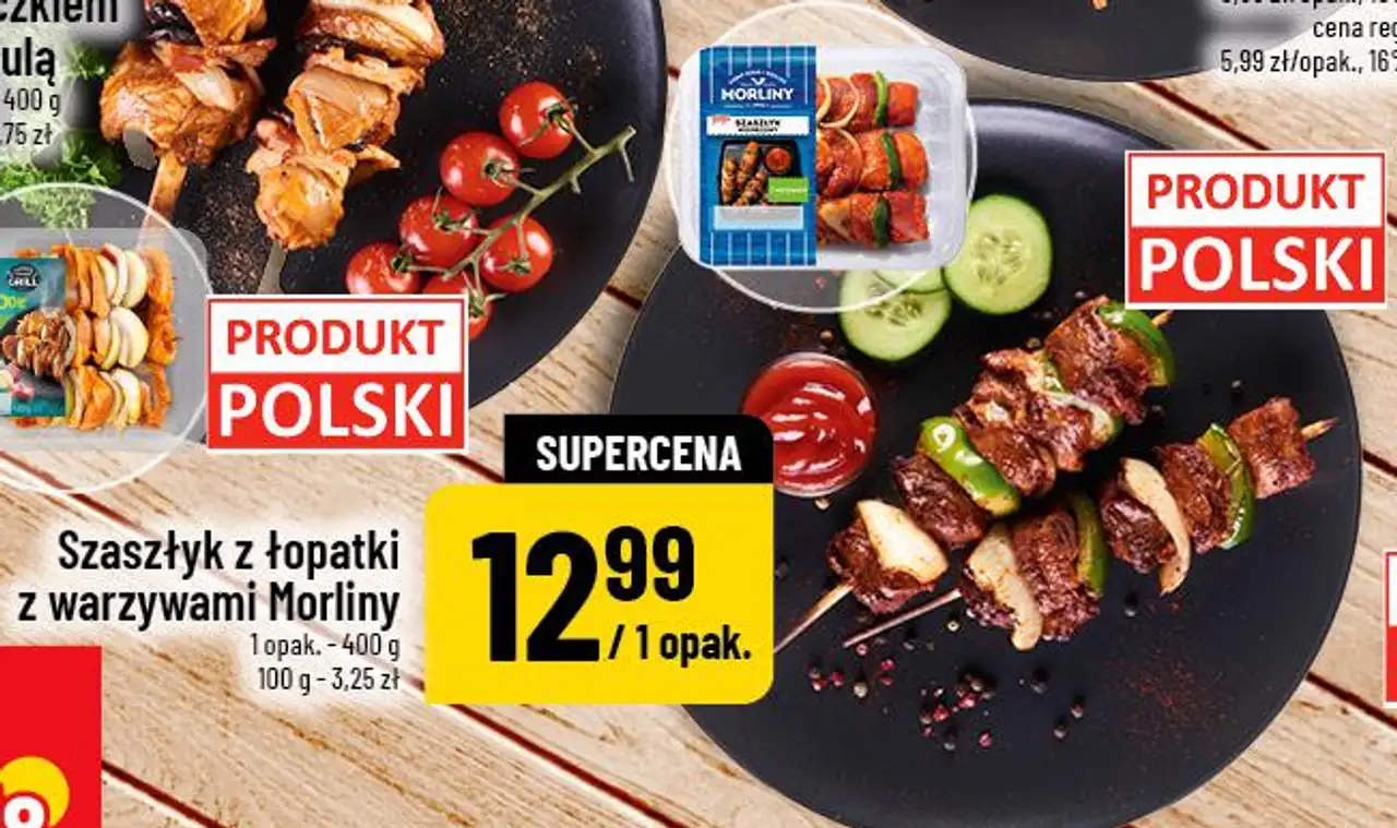 Szyszłyk z łopatki z warzywami Morliny