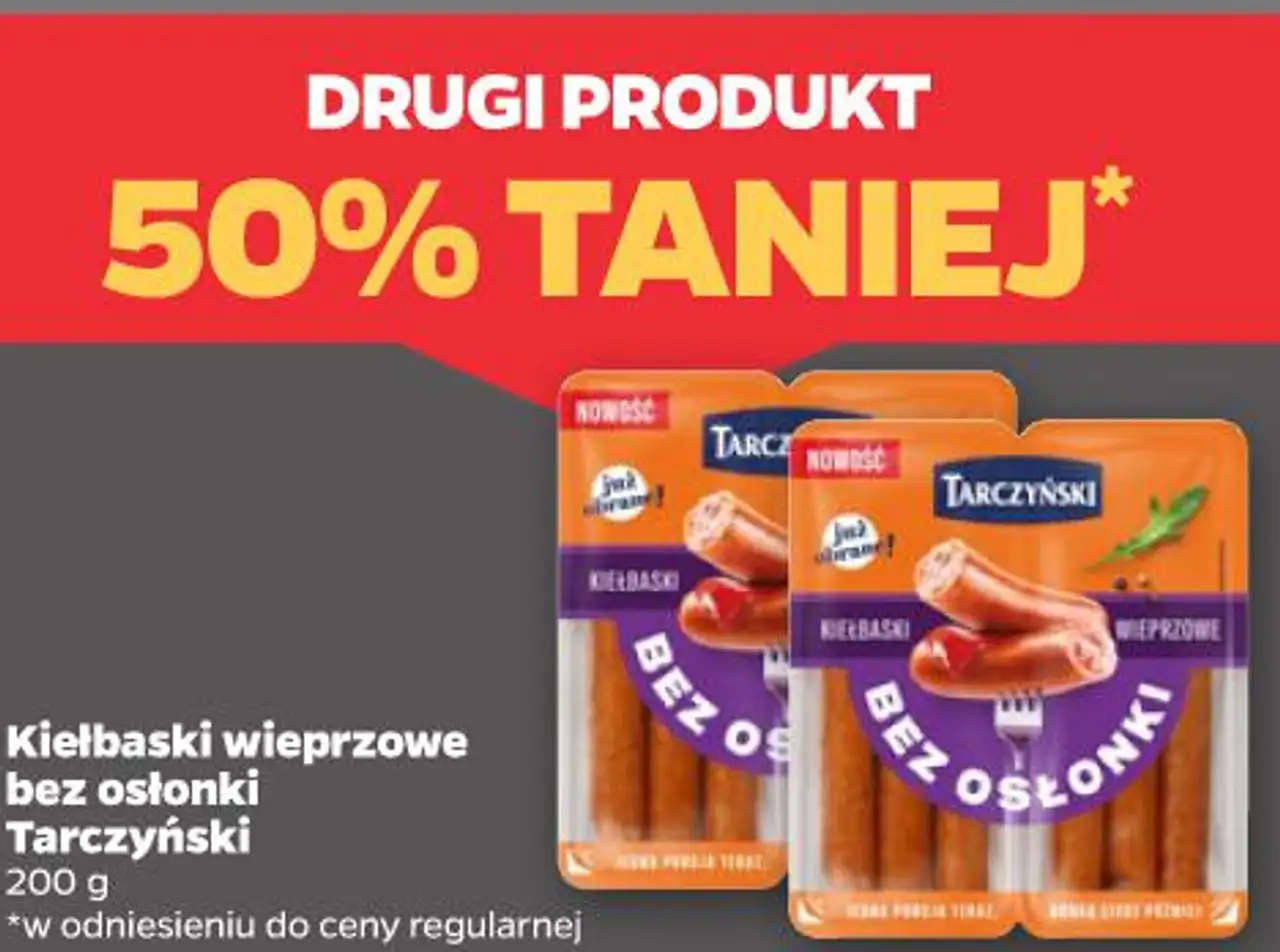 Kiełbaski wieprzowe bez osłonki Tarczyński