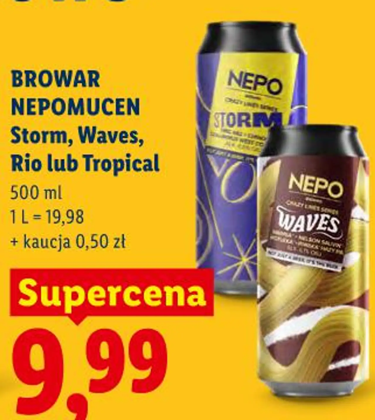 BROWAR NEPOMUCEN Storm, Waves, Rio lub Tropical 500 ml