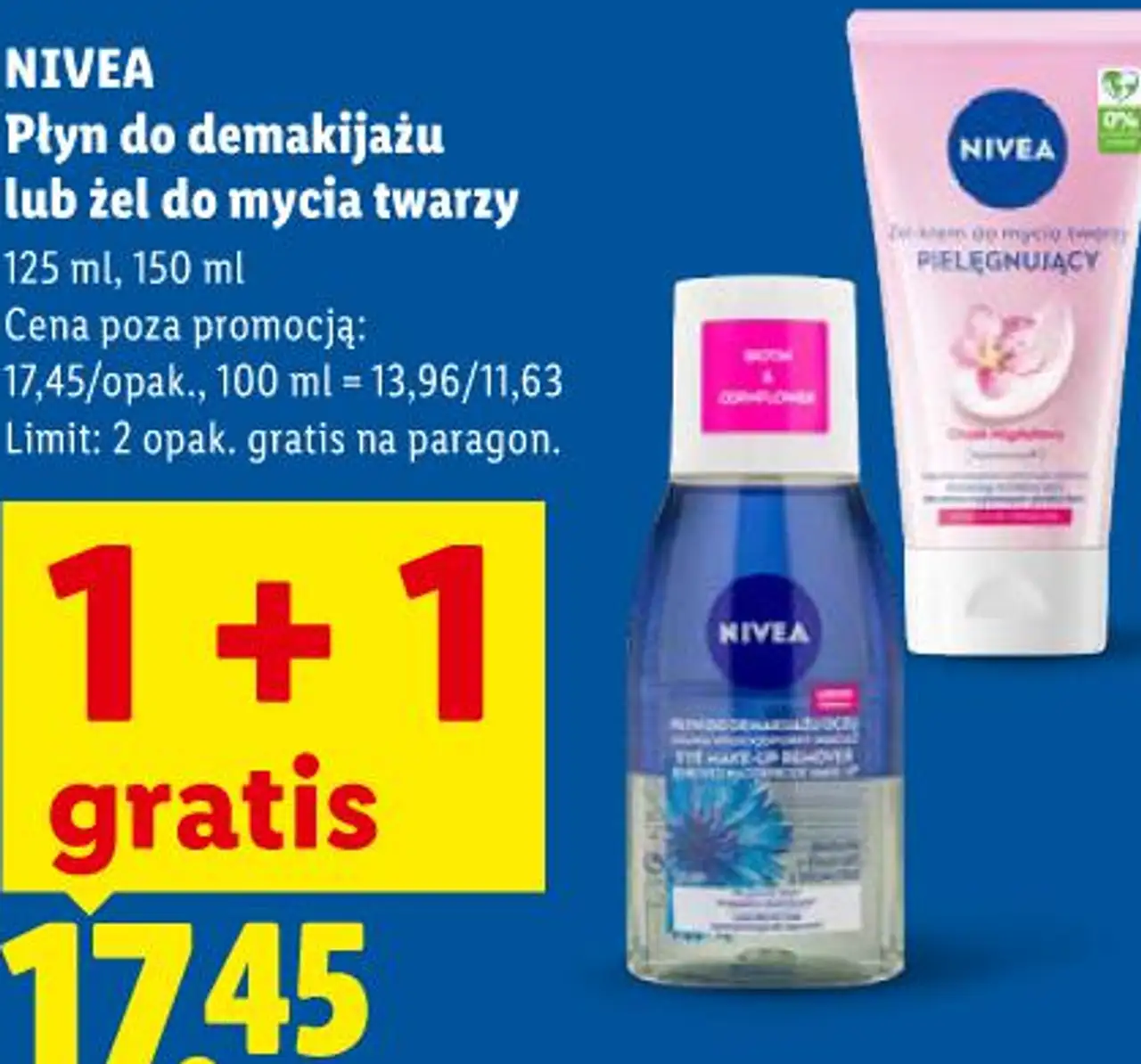 NIVEA Płyn do demakijażu lub żel do mycia twarzy