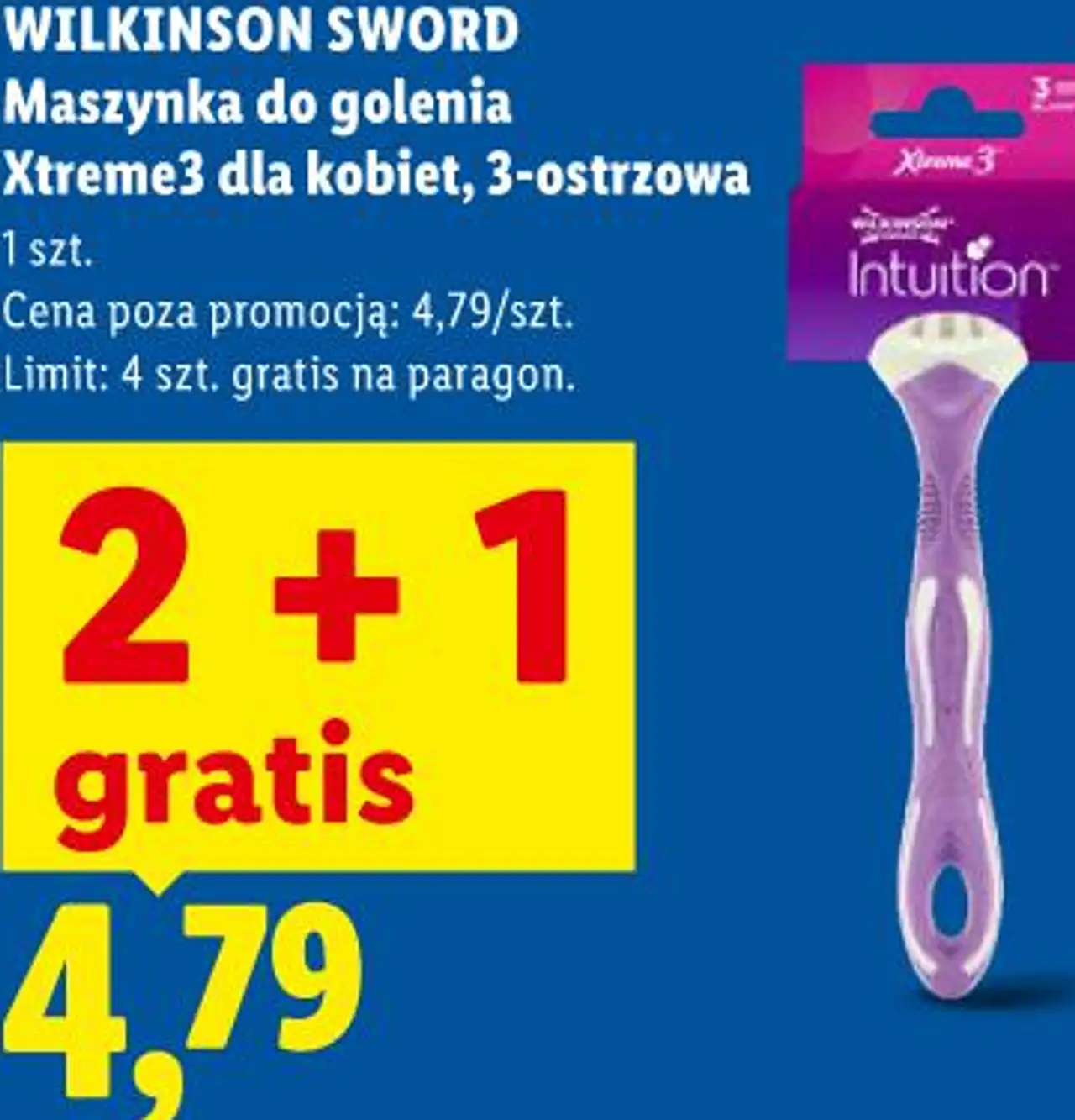WILKINSON SWORD Maszynka do golenia Xtreme3 dla kobiet, 3-ostrzowa