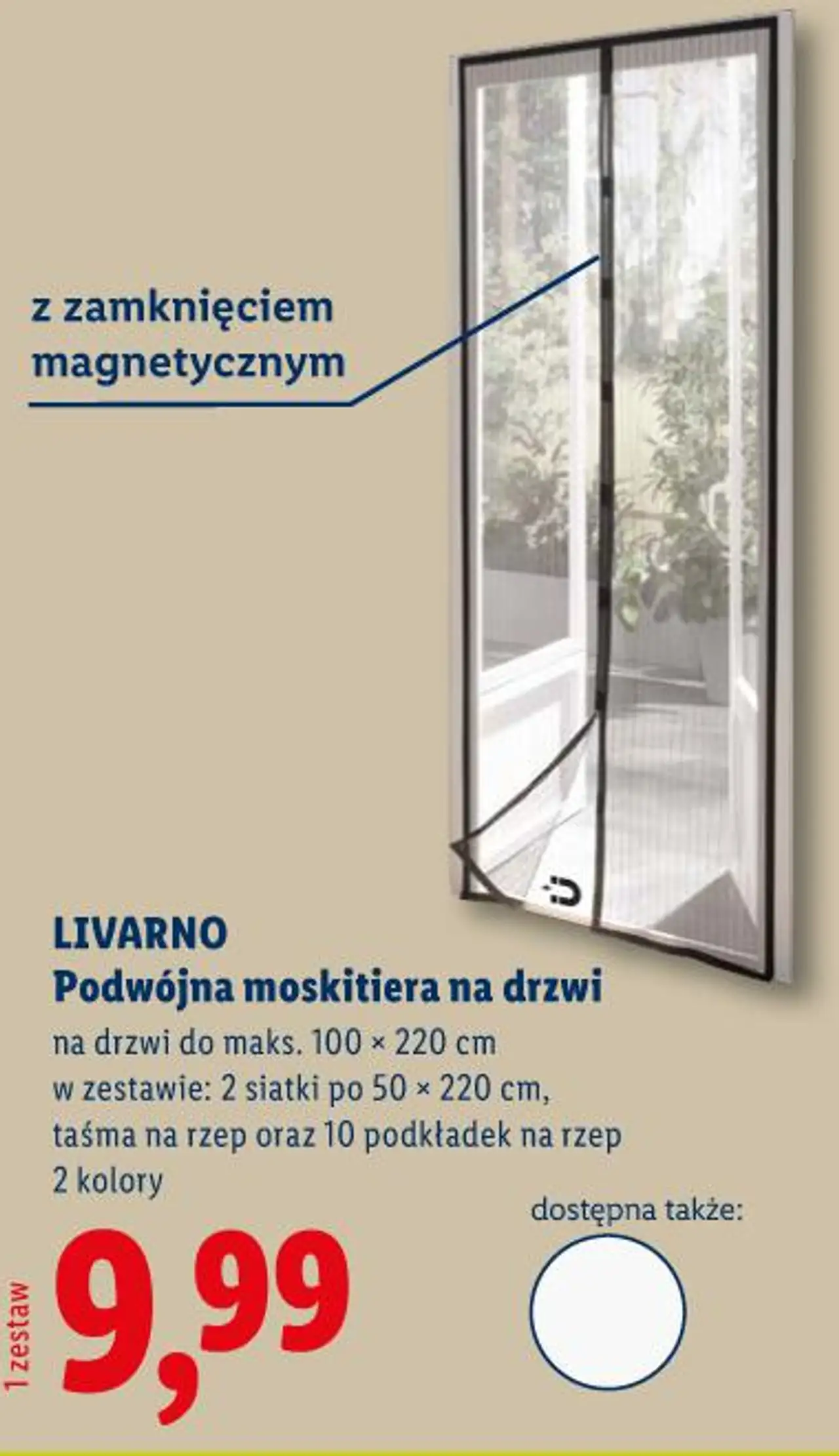 Podwójna moskitiera na drzwi