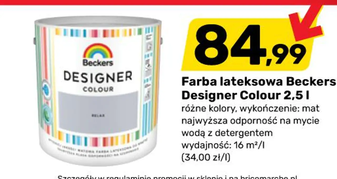 Farba lateksowa Beckers Designer Colour 2,5 l