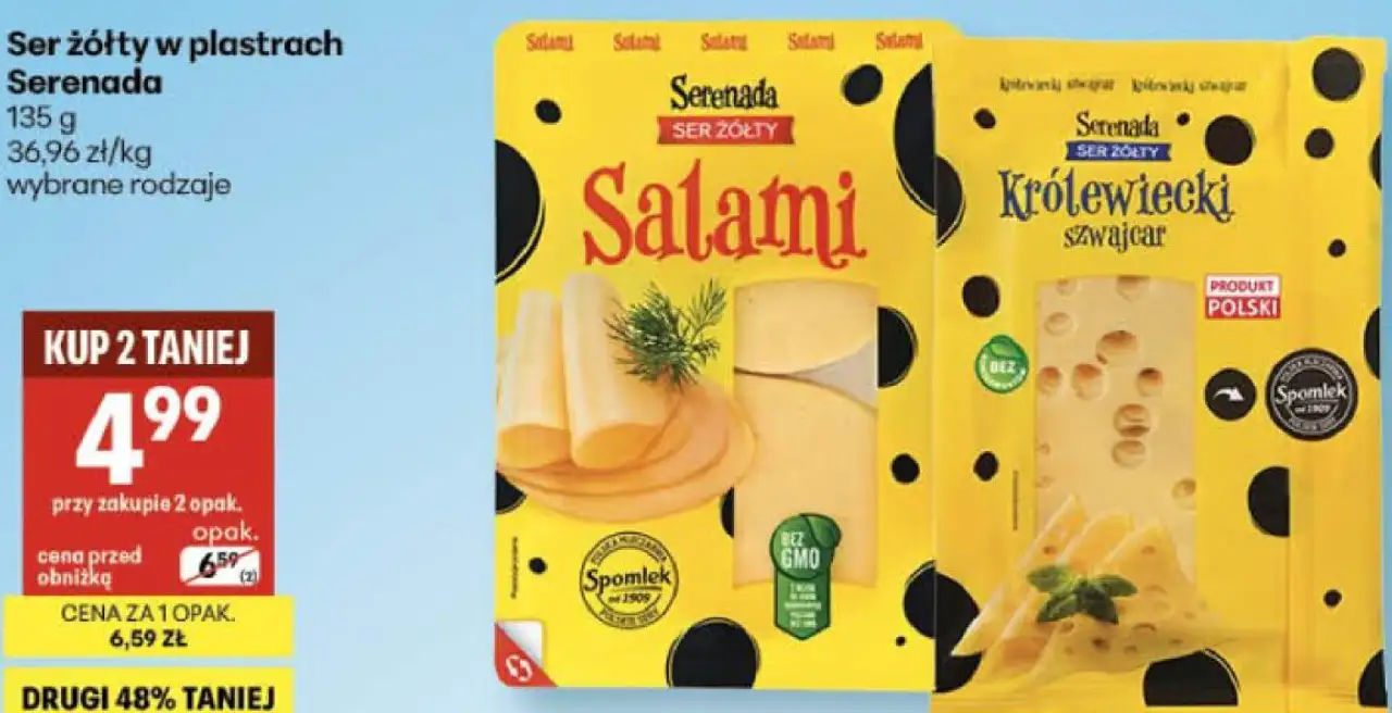 Ser żółty w plastrach Serenada