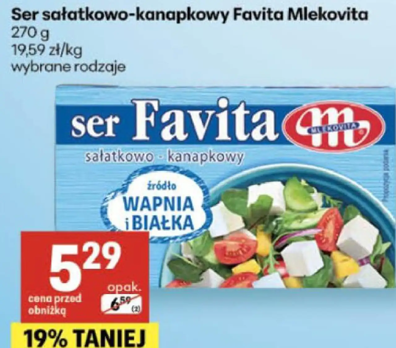 Ser sałatkowo-kanapkowy Favita Mlekovita