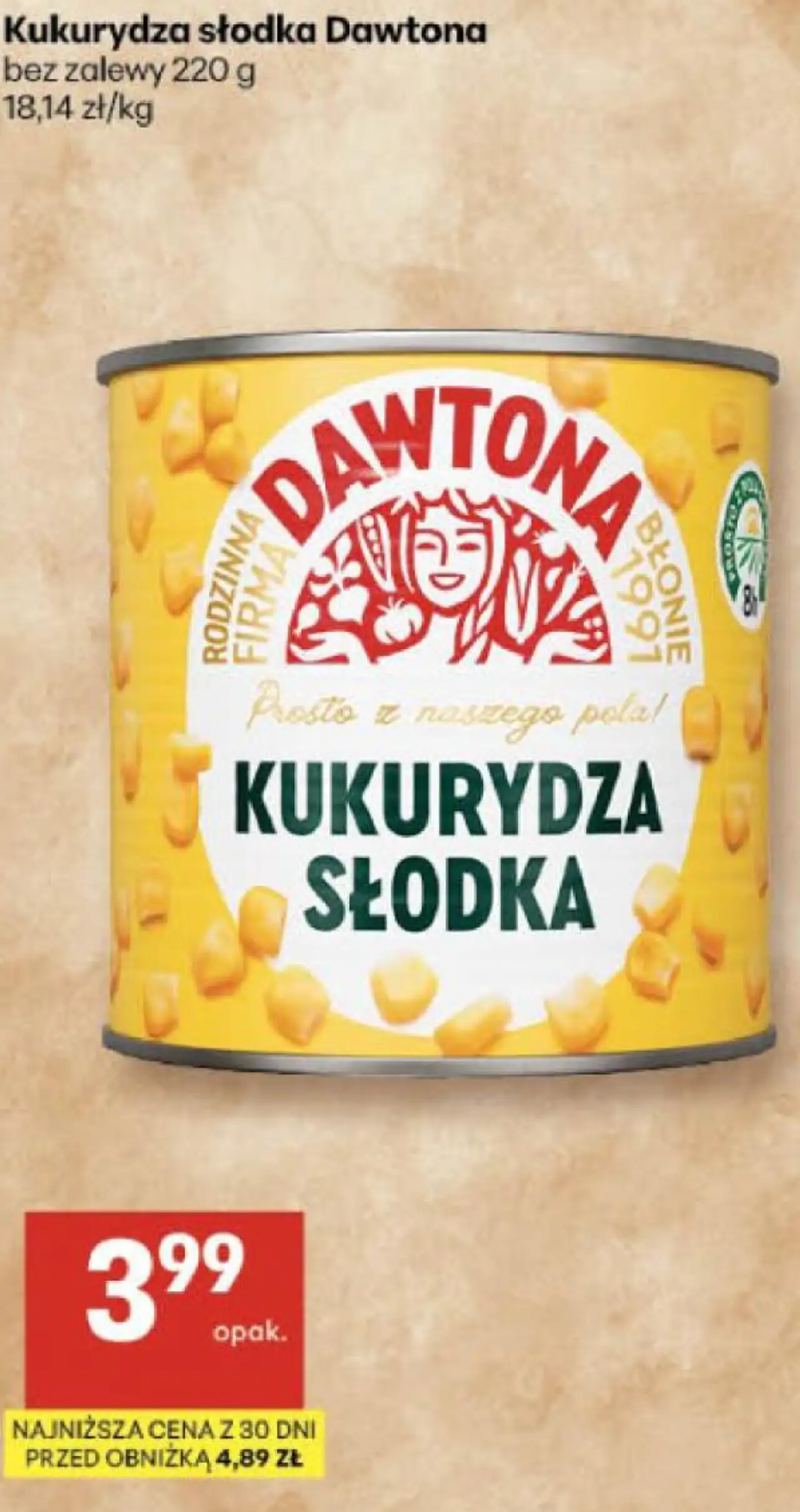 Kukurydza słodka Dawtona