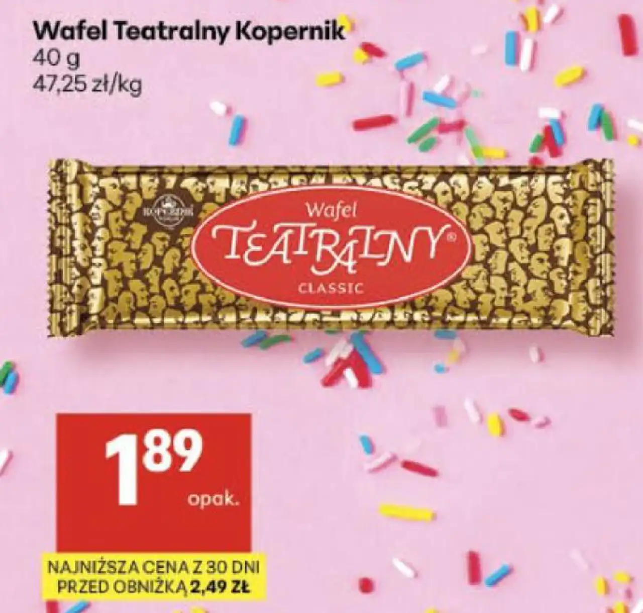 Wafel Teatralny Kopernik 40 g