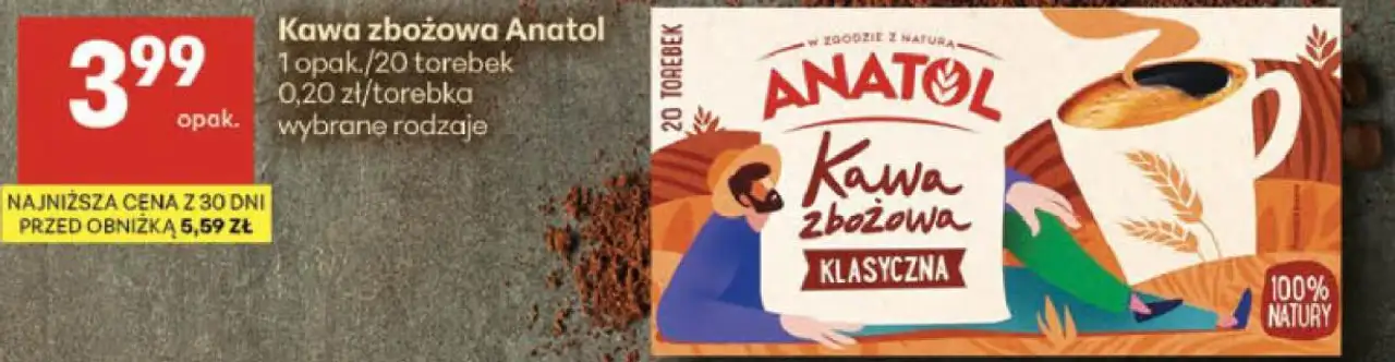 Kawa zbożowa Anatol 1 opak./20 torebek wybrane rodzaje
