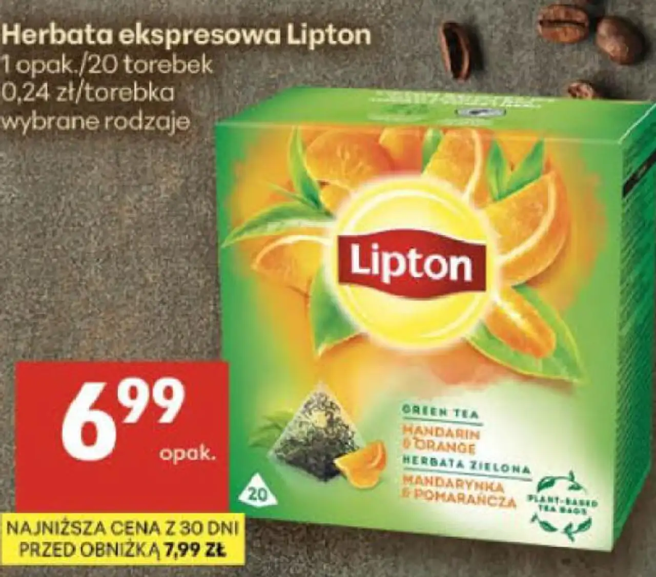 Herbata ekspresowa Lipton 1 opak./20 torebek wybrane rodzaje