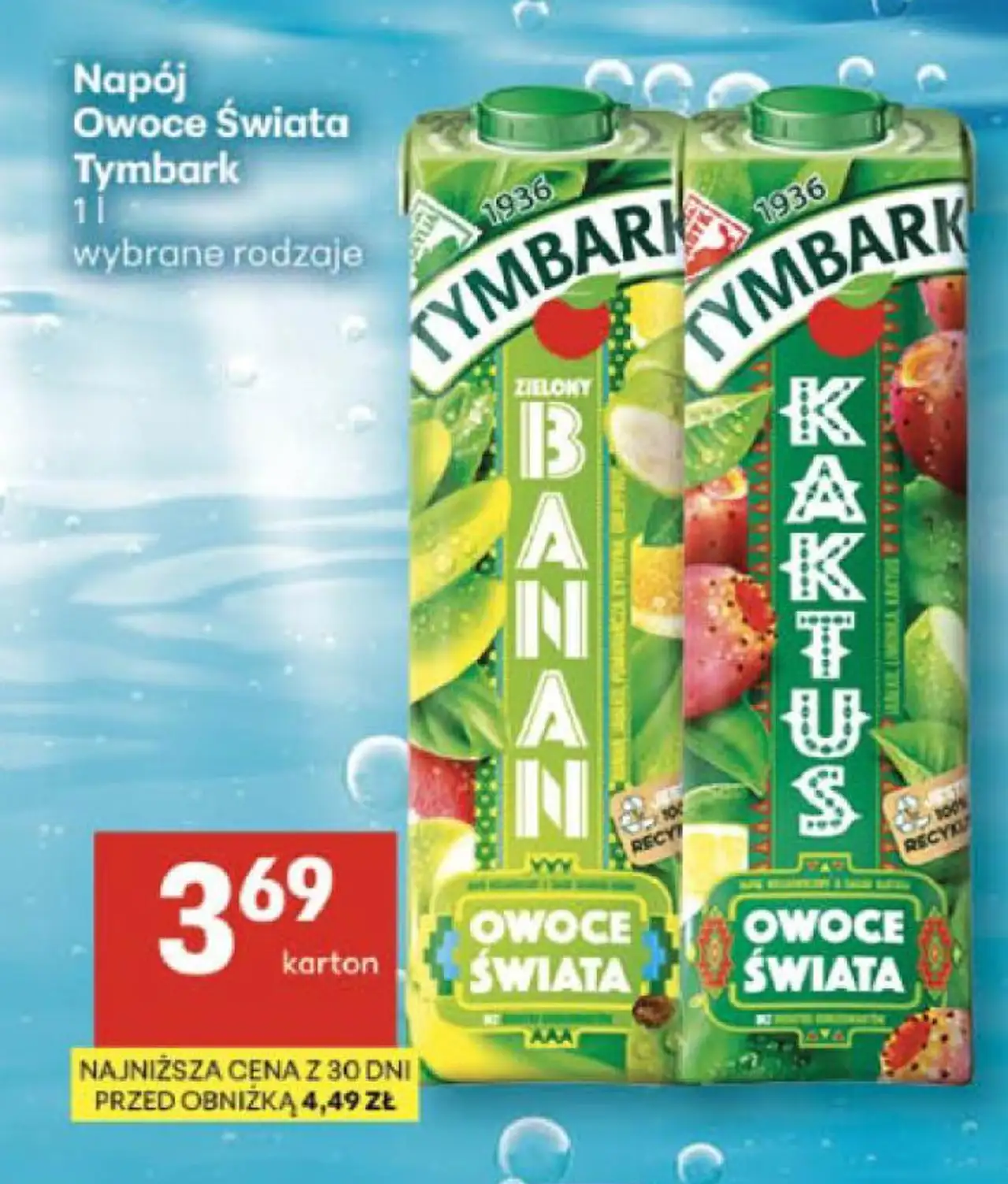 Napój Owoce Świata Tymbark 1l