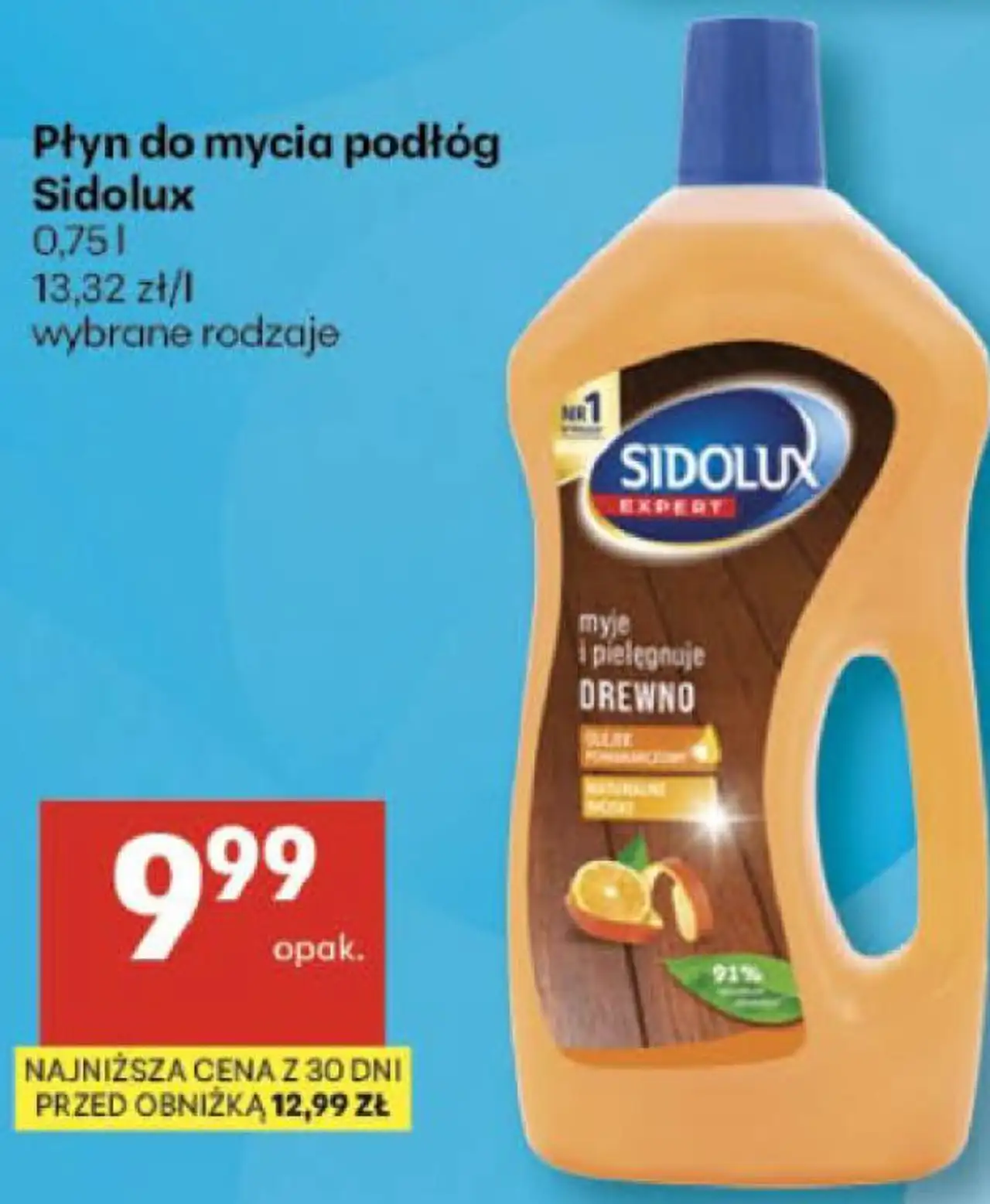 Płyn do mycia podłóg Sidolux 0,75 l