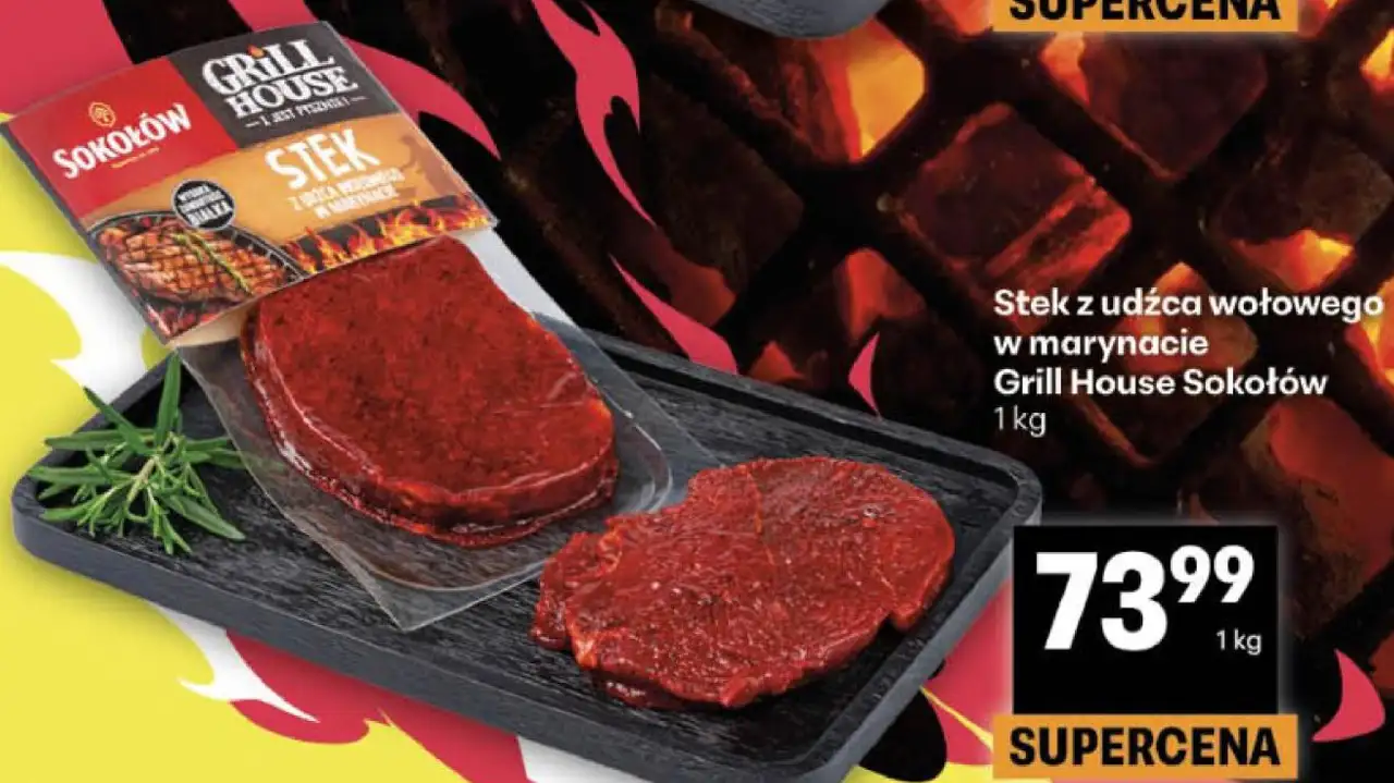Stek z udźca wołowego w marynacie Grill House Sokołów