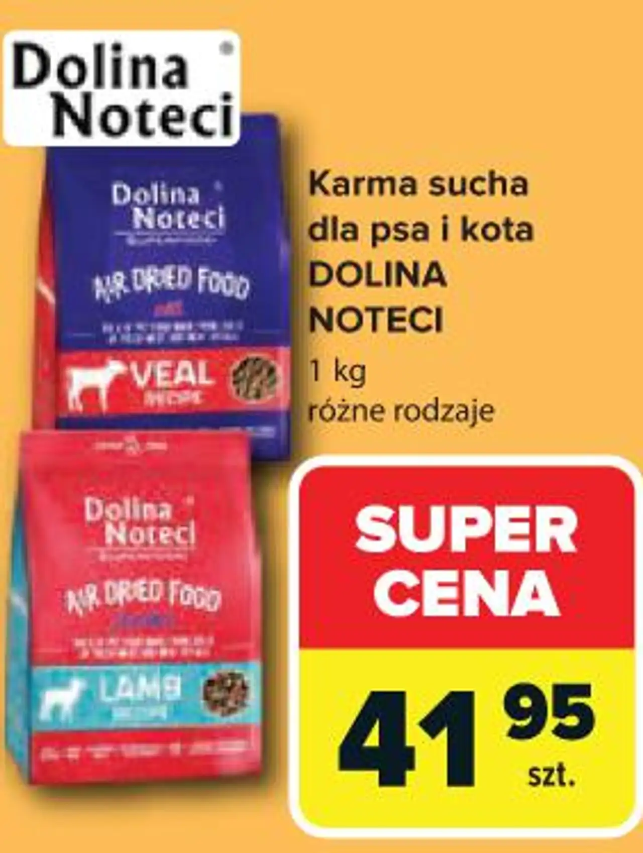 Karma sucha dla psa i kota DOLINA NOTECI 1 kg różne rodzaje