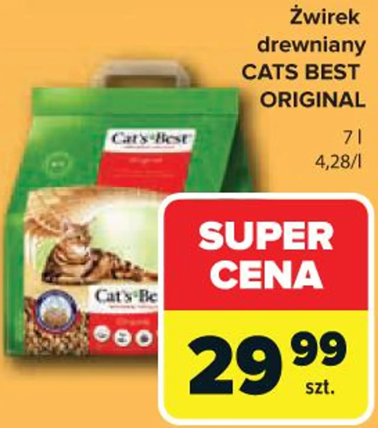 Żwirek drewniany CATS BEST ORIGINAL