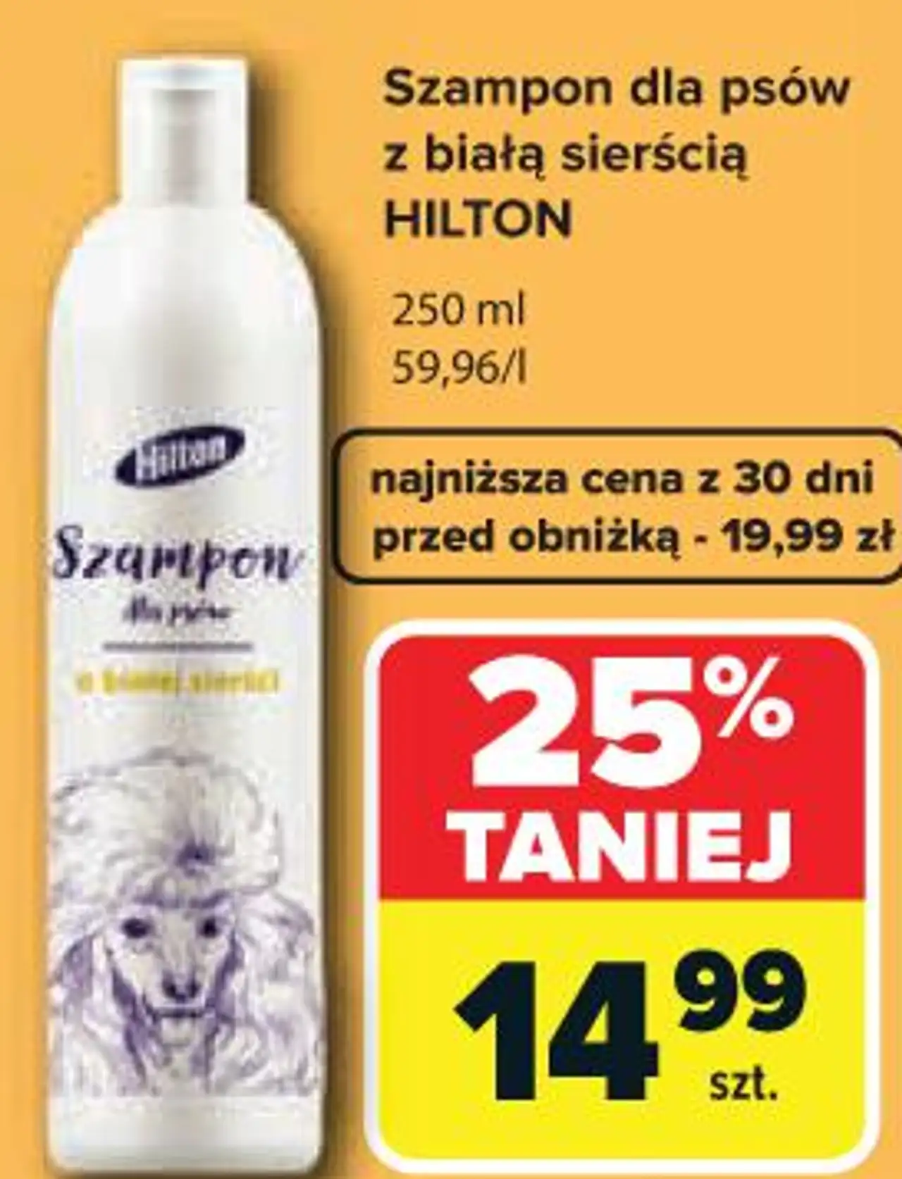 Szampon dla psów z białą sierścią HILTON