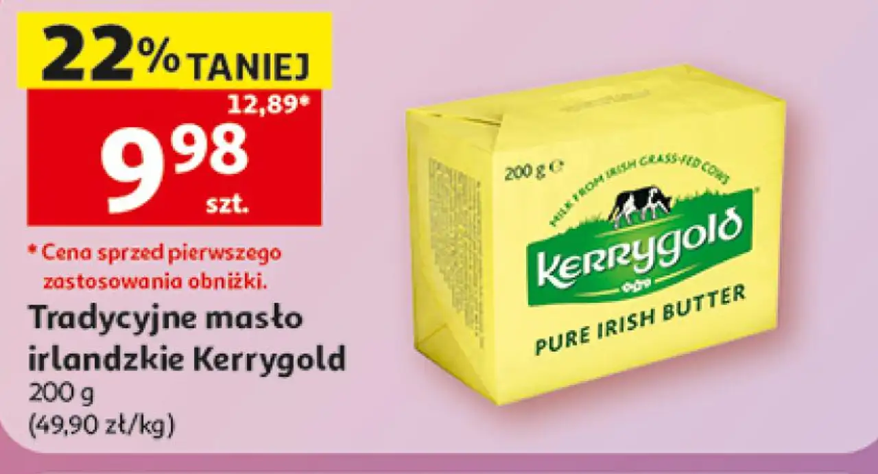 Tradycyjne masło irlandzkie Kerrygold, 200 g