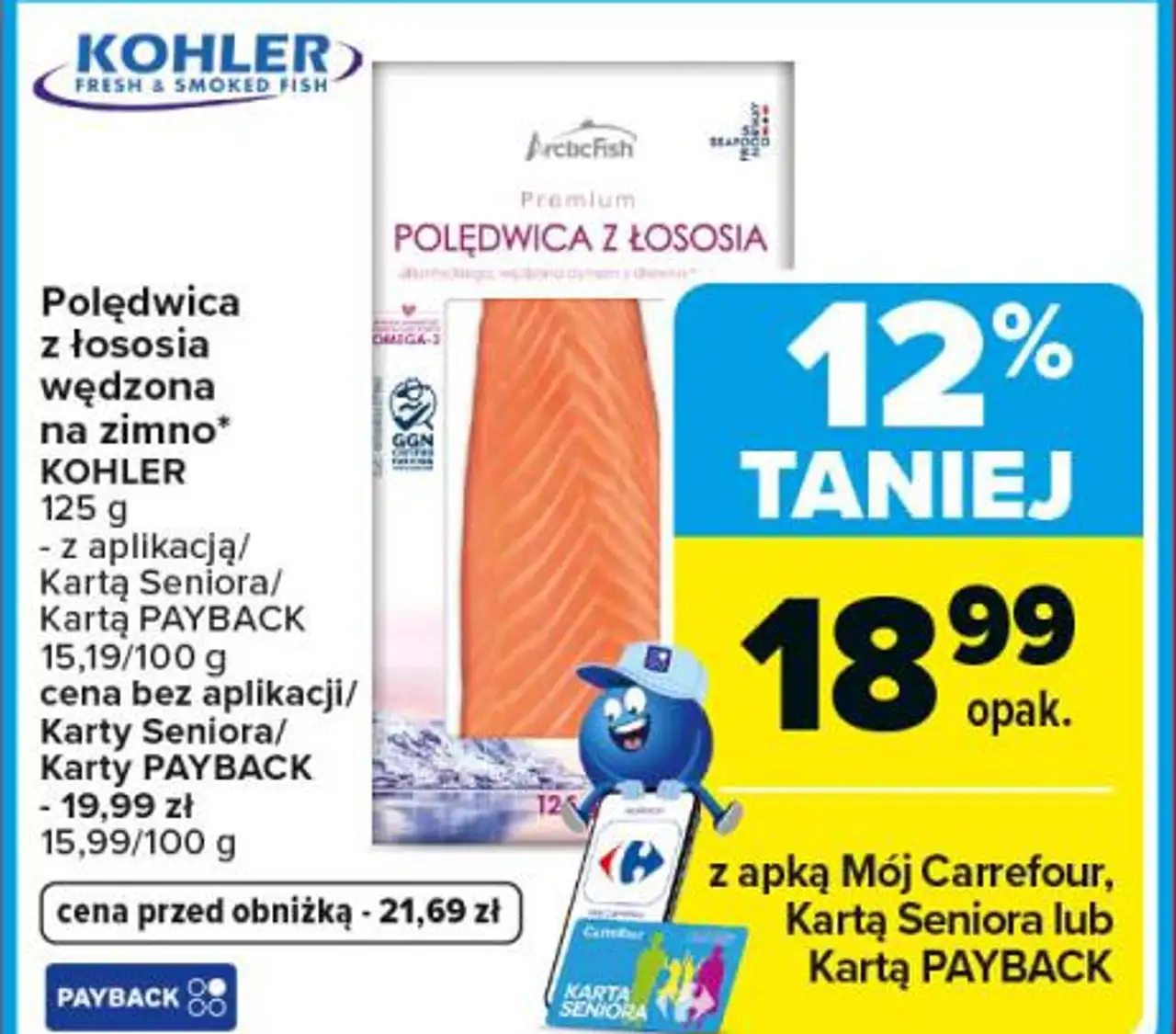 Polędwica z łososia wędzona na zimno* KOHLER