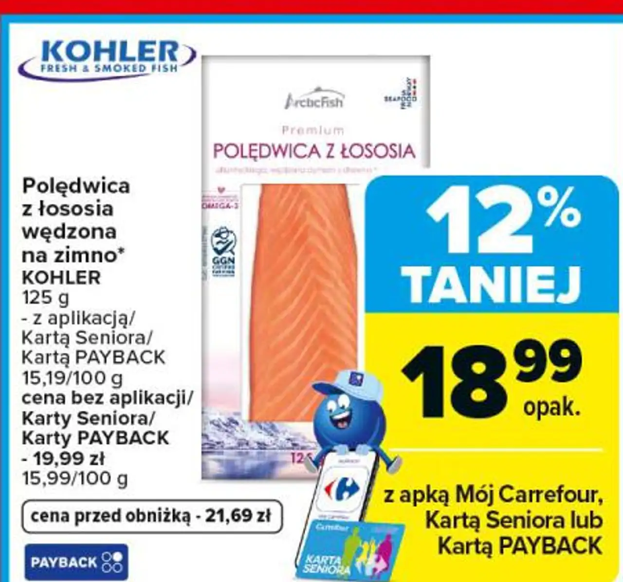 Polędwica z łososia wędzona na zimno* KOHLER