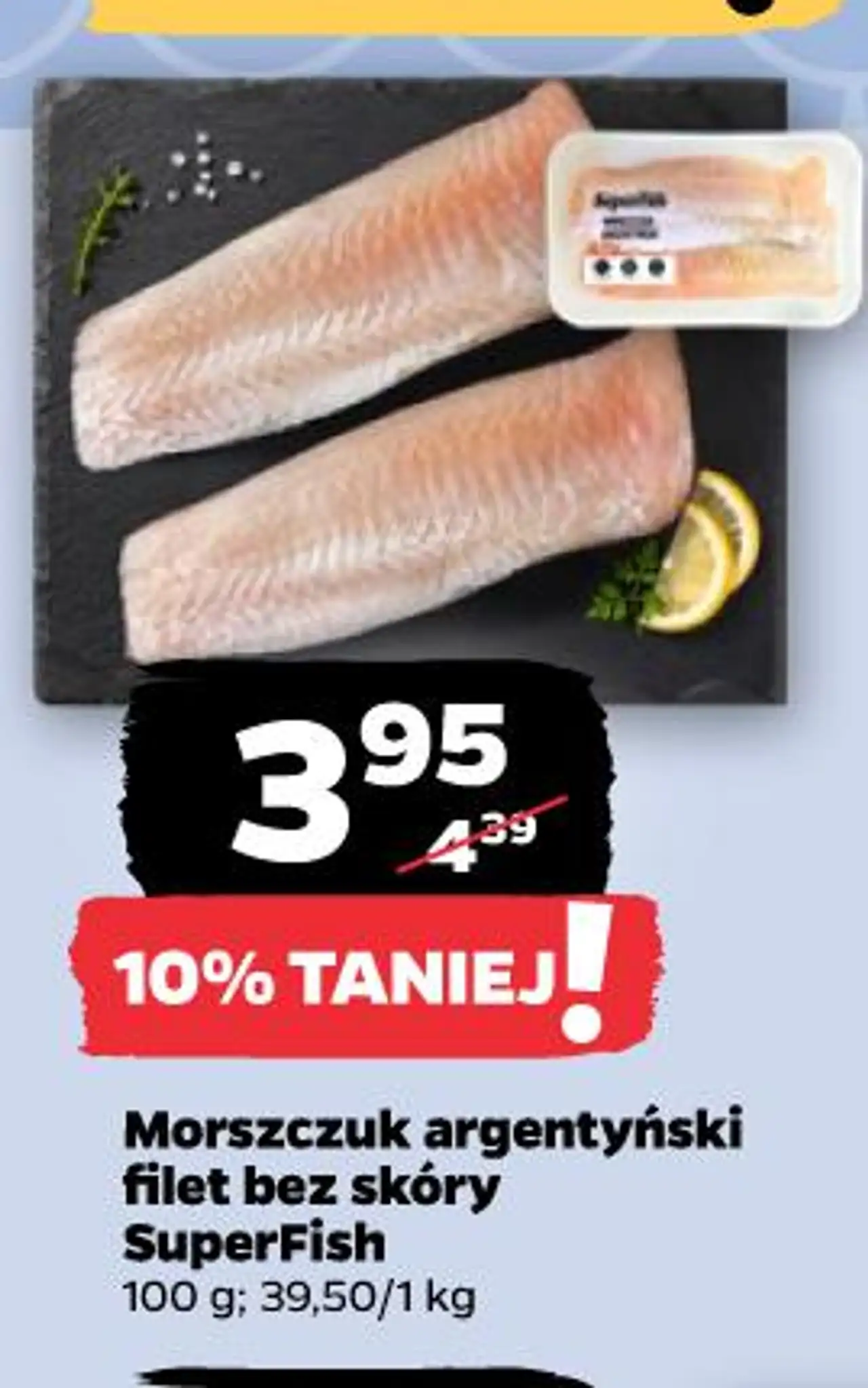 Morszczuk argentyński filet bez skóry SuperFish